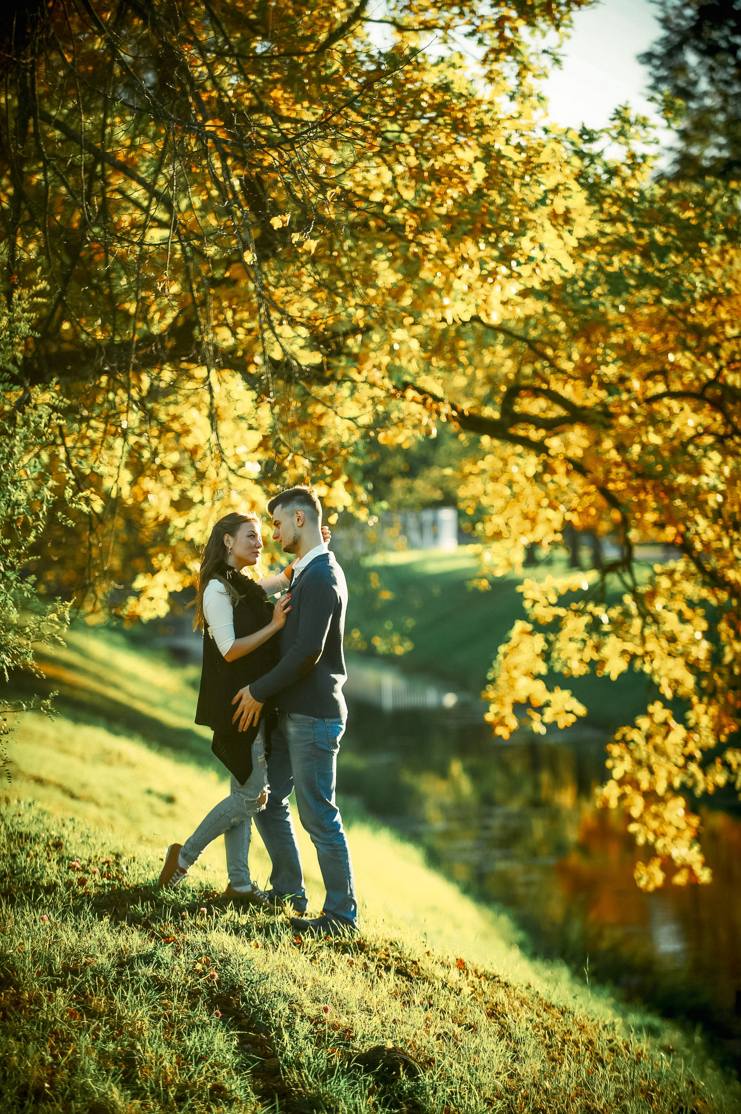 Love story в Пушкине в Екатерининском и Александровском парке. Портретный, семейный и свадебный фотограф в Санкт-Петербурге и в Пушкине Ширяев Денис