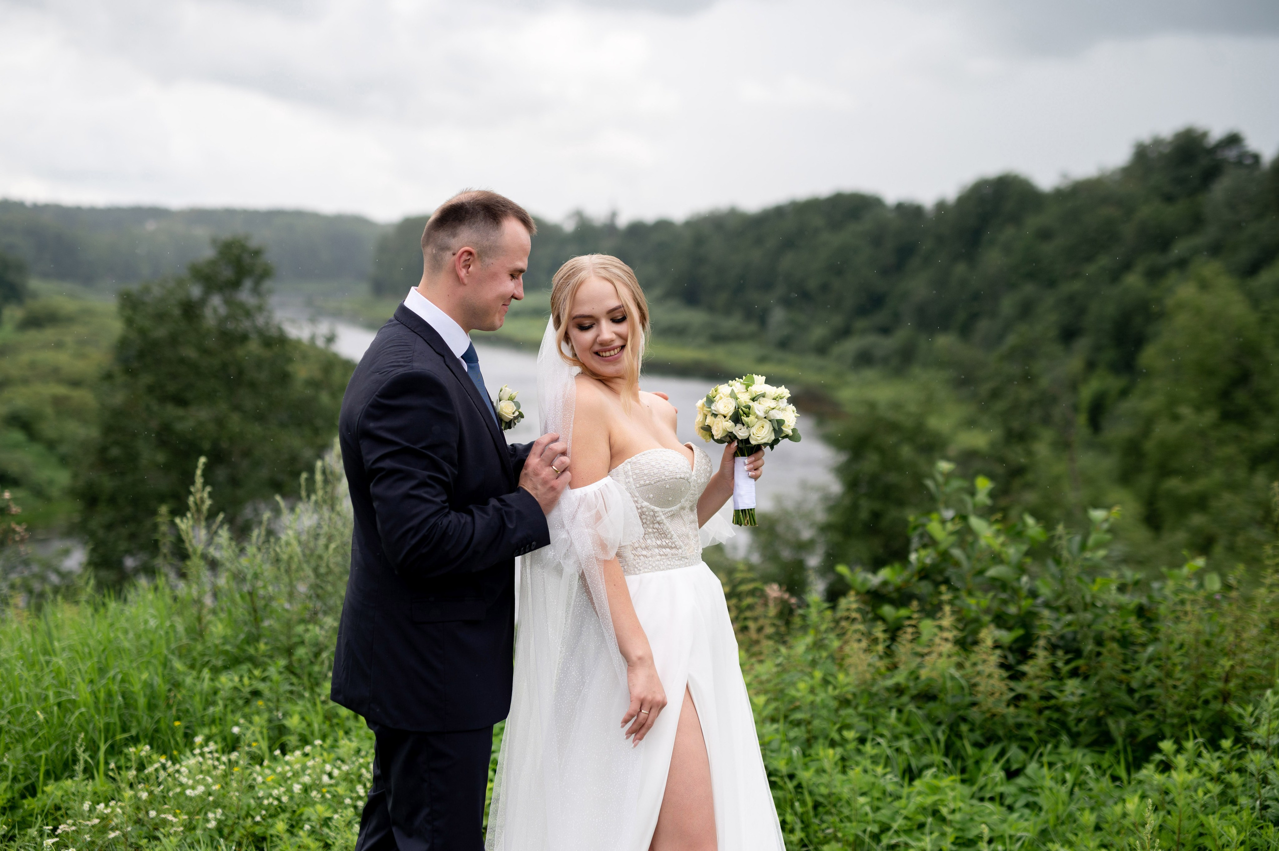 Ксения и Владислав (фотосессия в ЗАГСе и парке города Кингисеппа). Портретный, семейный и свадебный фотограф в Санкт-Петербурге и в Пушкине Ширяев Денис