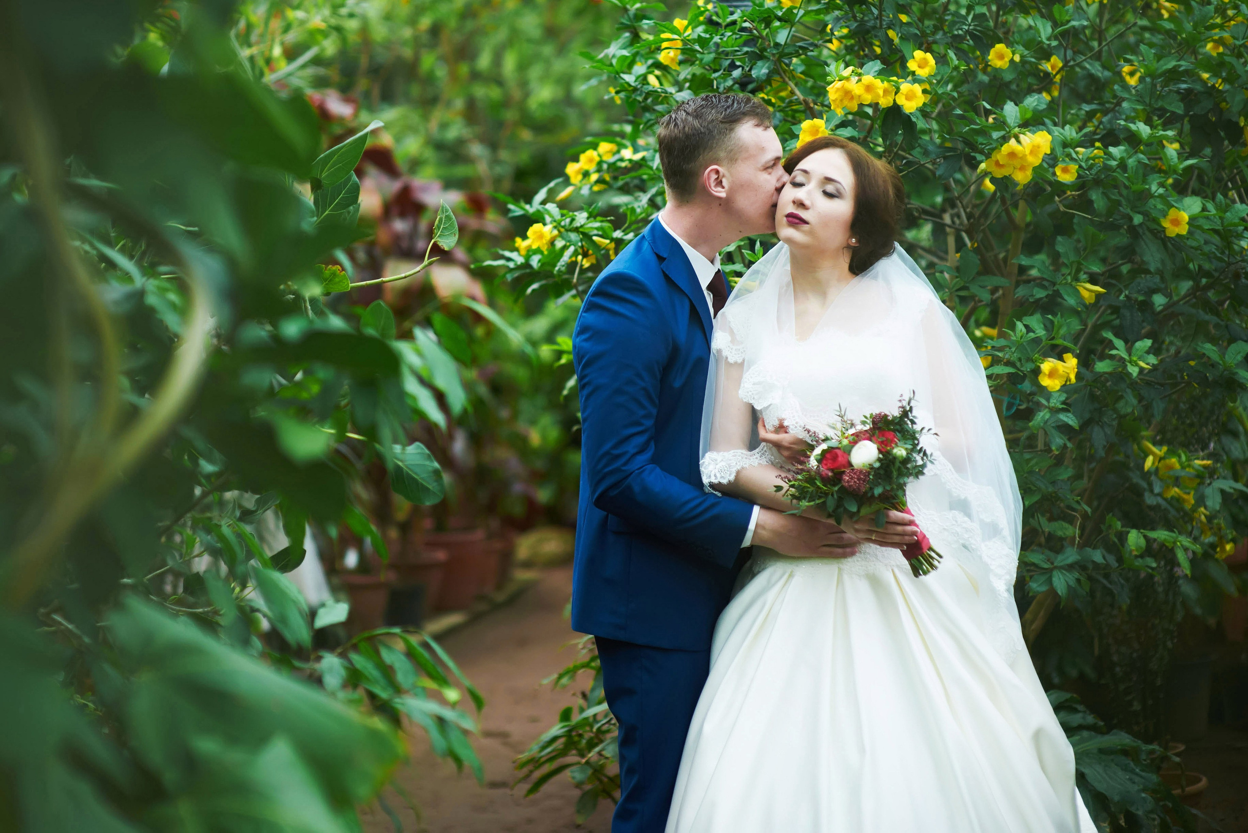 Индира и Дмитрий (свадебная фотосессия в Ботаническом саду и в фотостудии). Портретный, семейный и свадебный фотограф в Санкт-Петербурге и в Пушкине Ширяев Денис