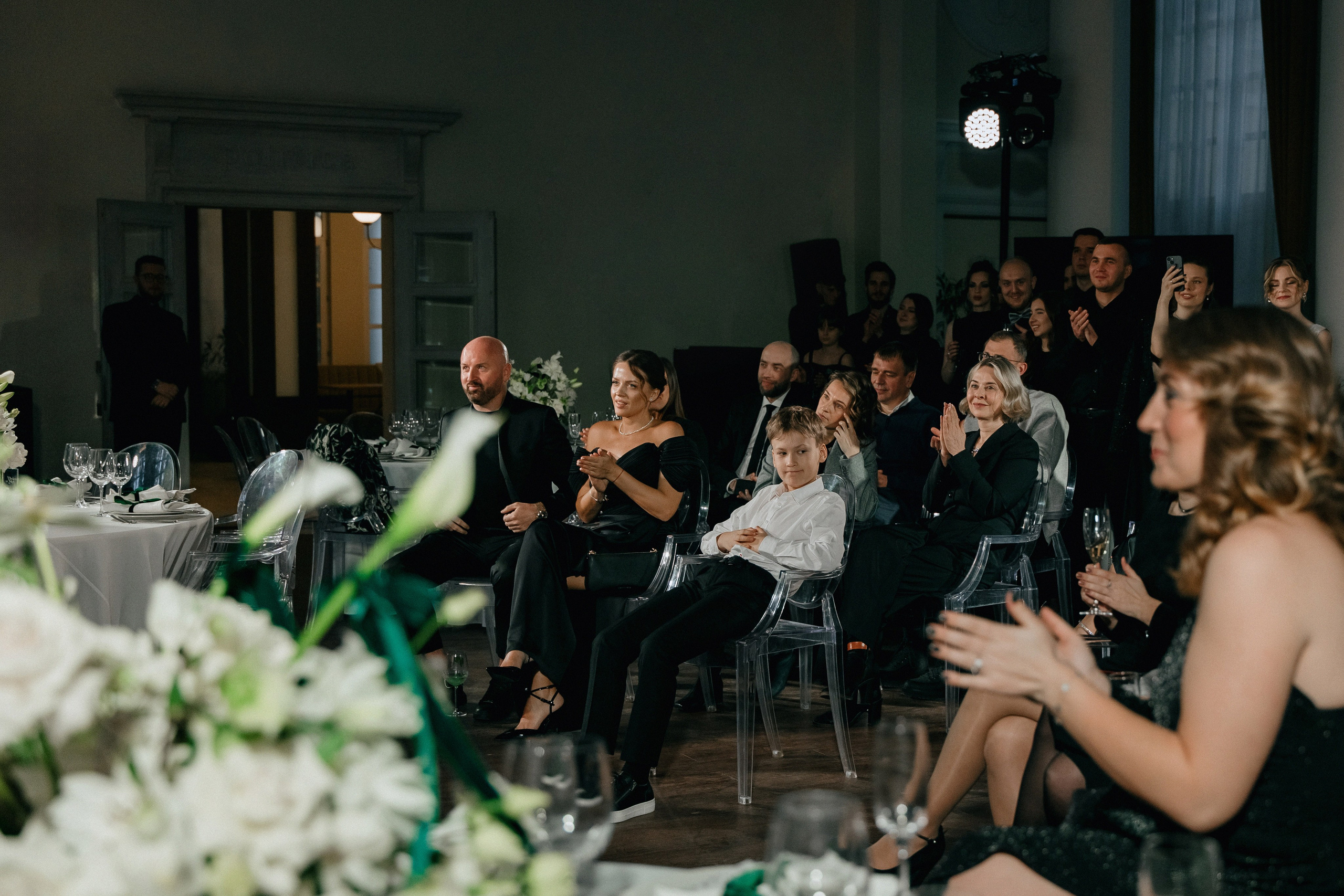 Свадебный банкет на вилле Политика. Свадебный фотограф Москва