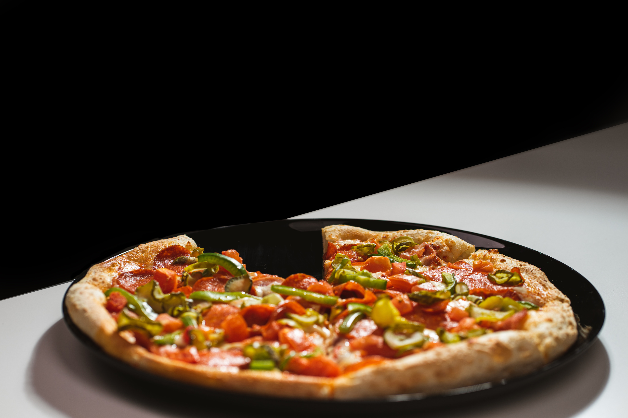 Пицца Бело-Черное. Фотограф Ахмедов Эльдар Чита