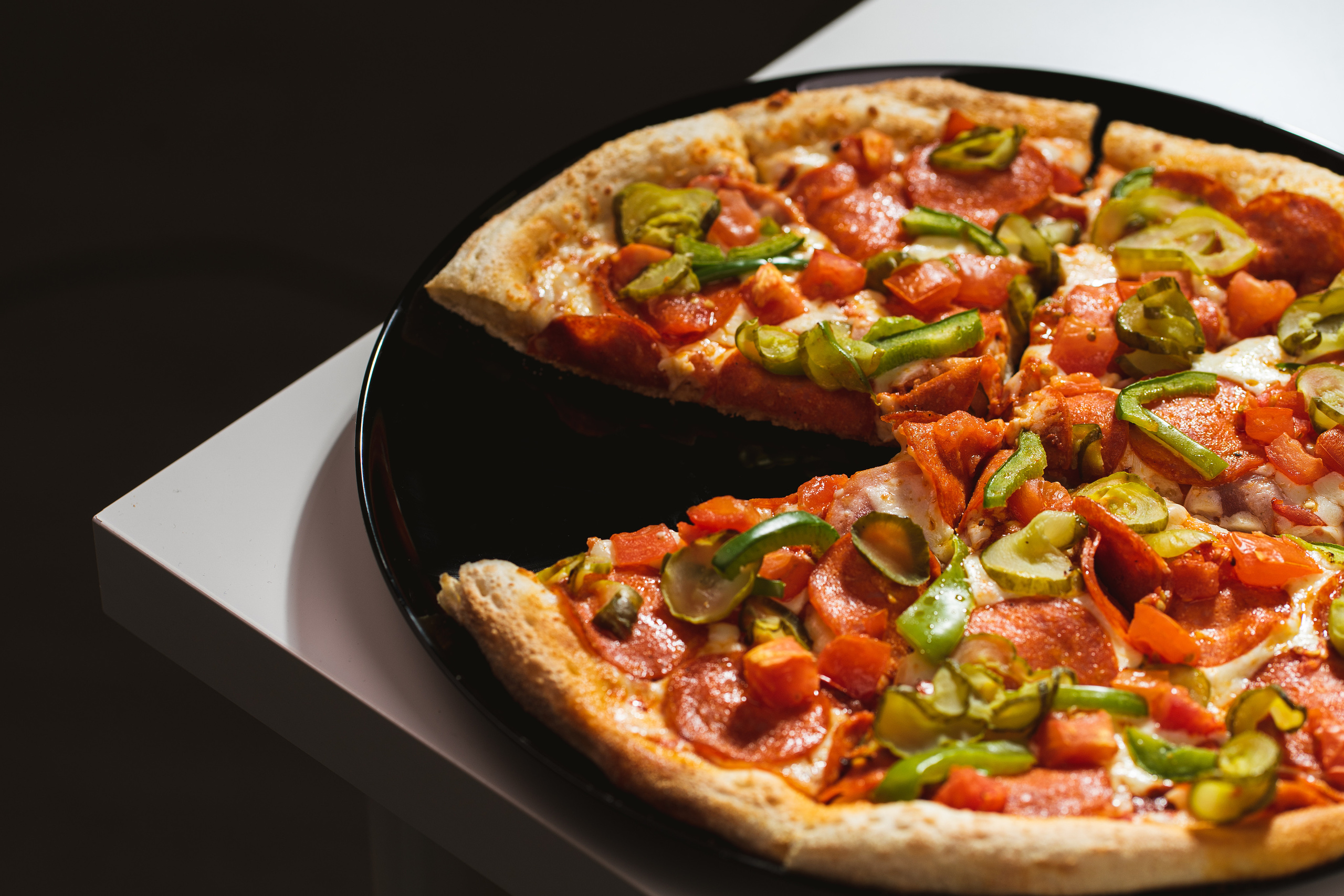 Пицца Бело-Черное. Фотограф Ахмедов Эльдар Чита