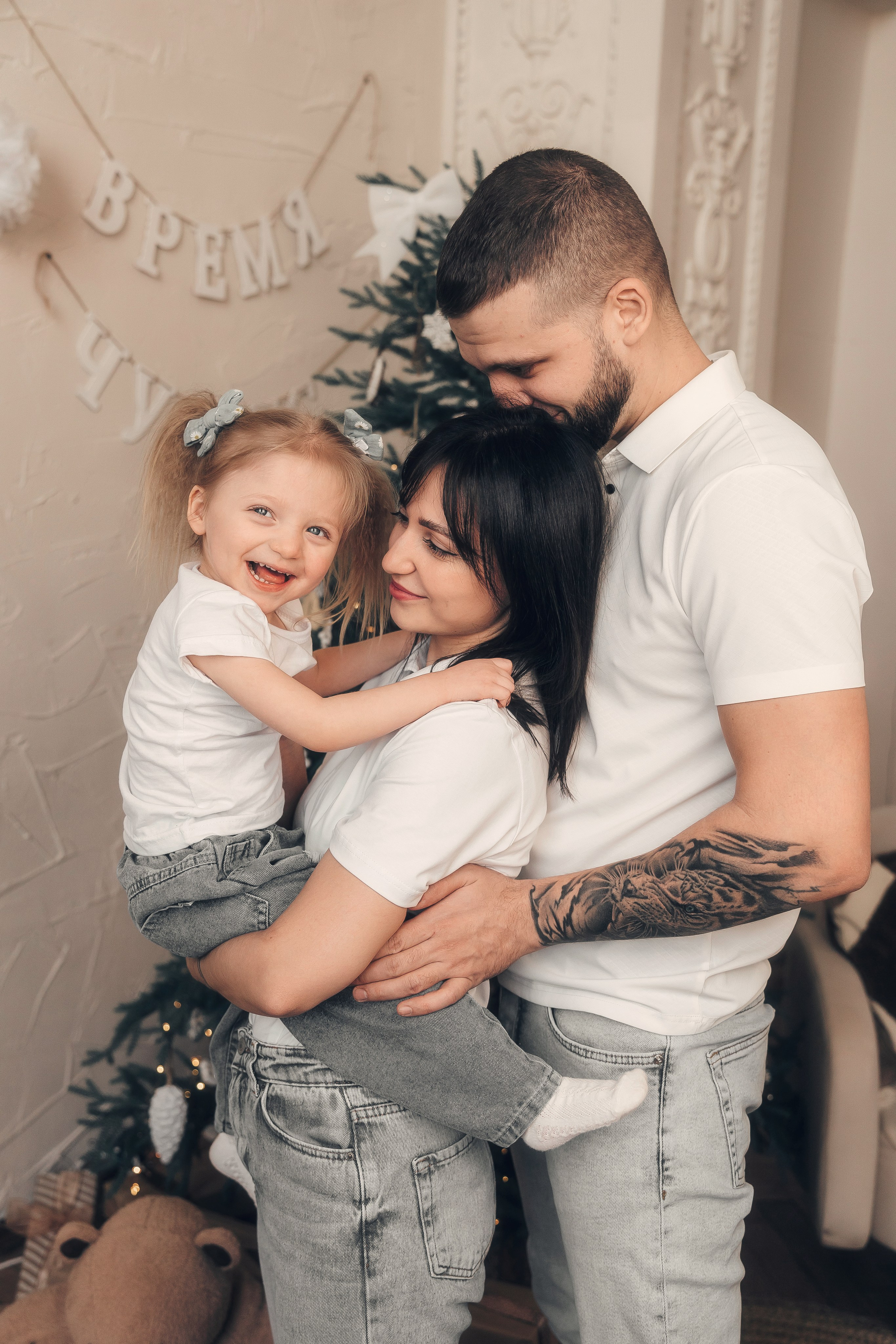 Семейная новогодняя фотосессия. Свадебный и репортажный фотограф в Воронеже Роман Янко