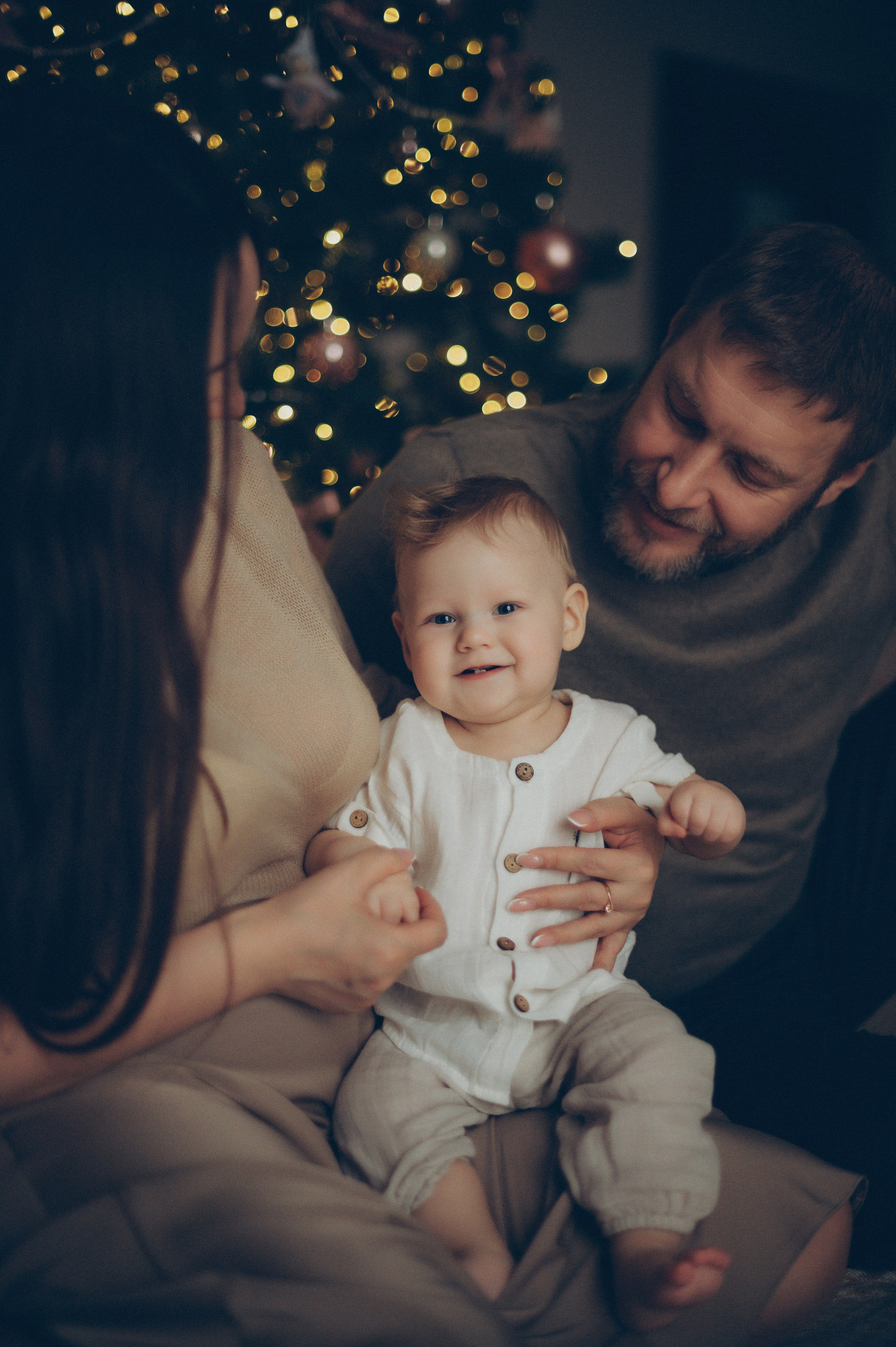 Лева, Жанна и Владимир (новогодняя домашняя). Фотограф, г. Лесной Свердловской области