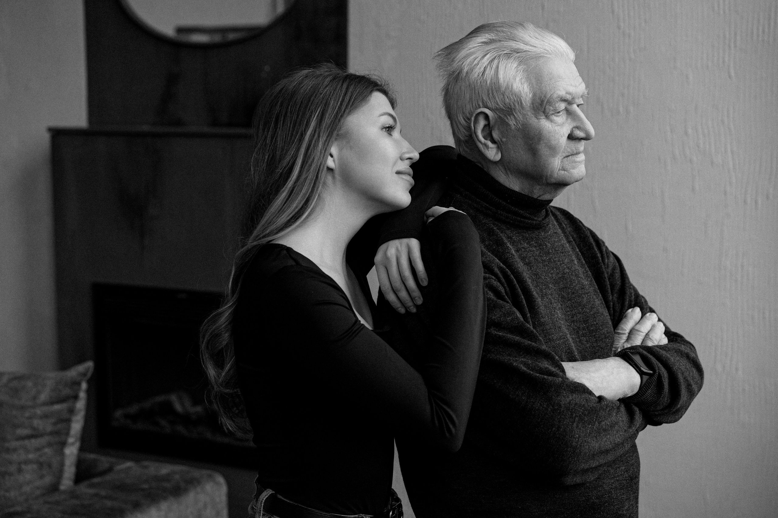 Анастасия и дедушка. Свадебный и семейный фотограф в Калининграде Анастасия Гриценко