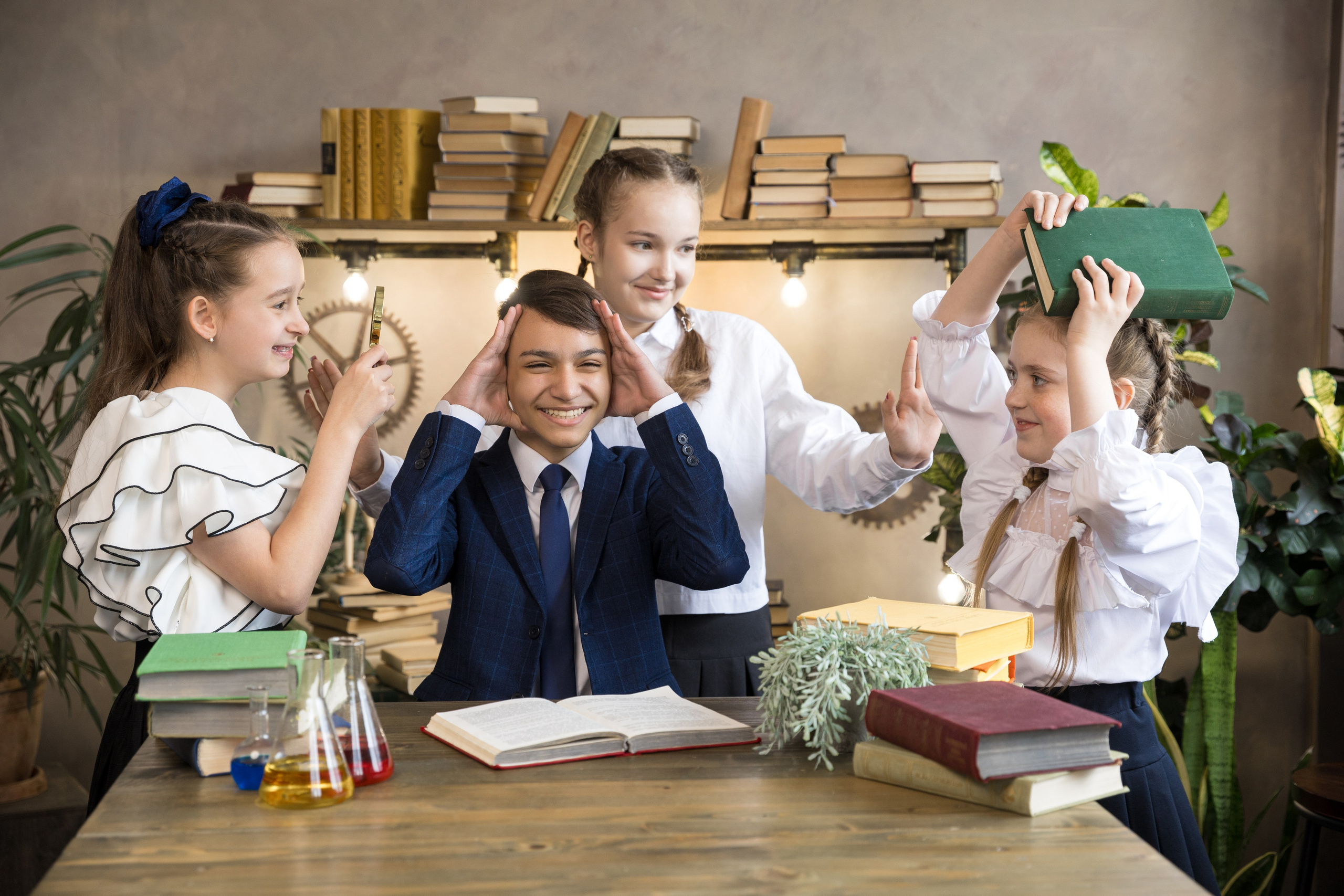 Групповые фотографии для четвертого класса. Выпускные альбомы Евгении Виноградовой г. Липецк