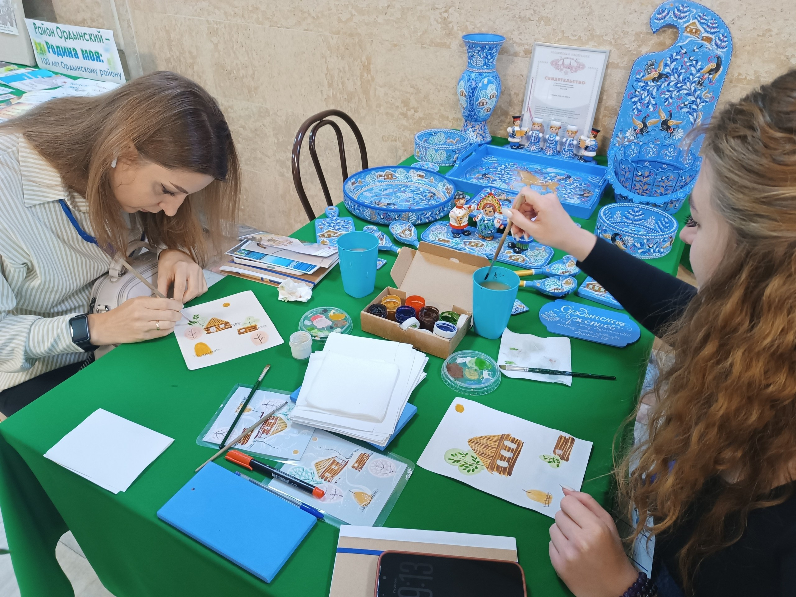 Мастер-класс в ДК с. Вагайцево. Сувениры и подарки с Ордынской росписью | Новосибирск