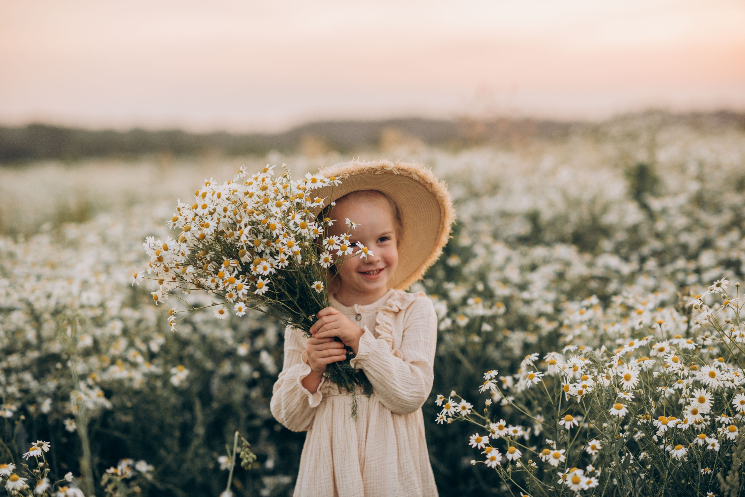 Закат в ромашках. Семейный фотограф в Домодедово и Москве Елена Пичугина