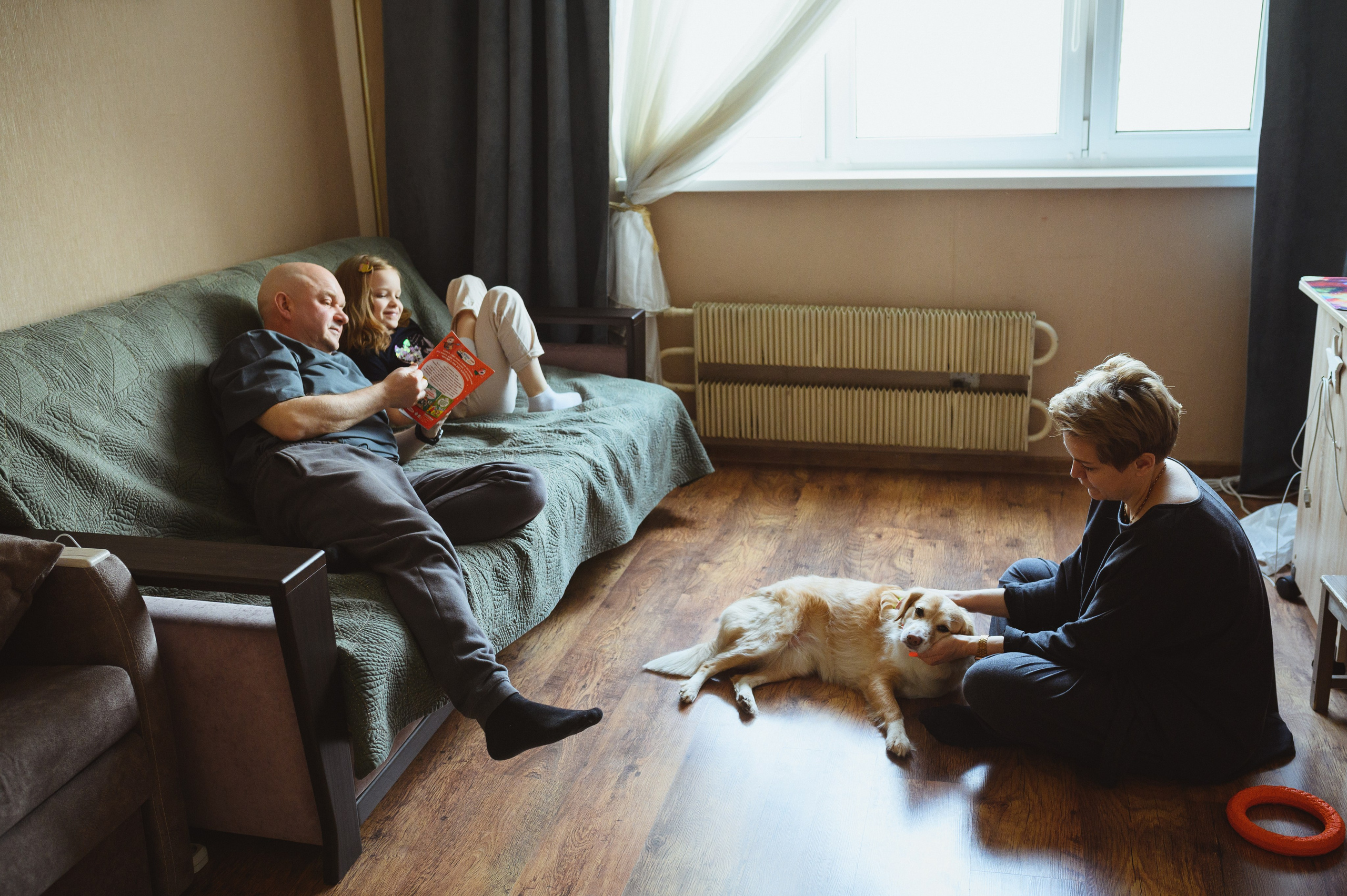 Семейная съемка с собакой. Семейный фотограф в Москве Ольга Барсукова