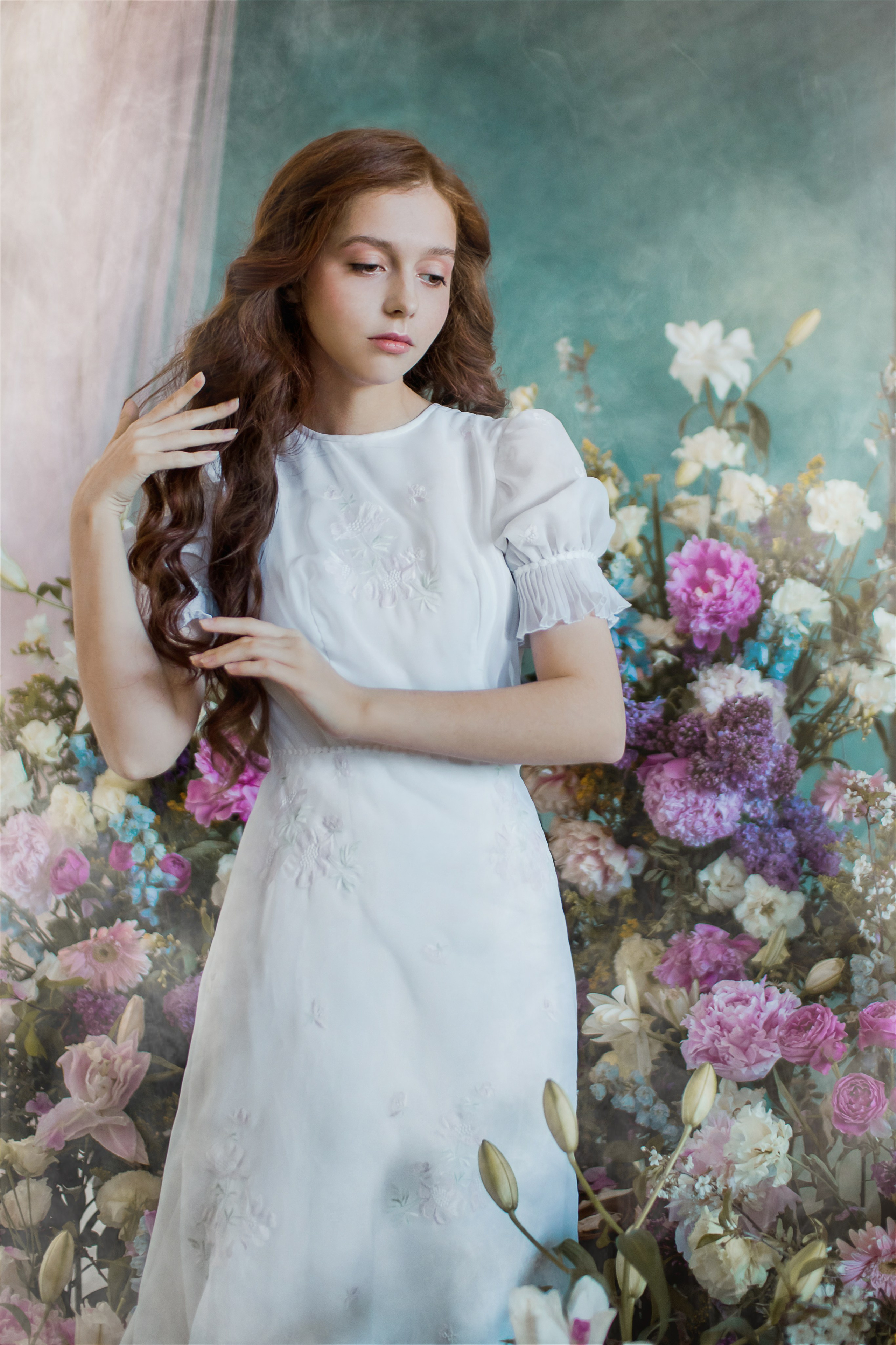 Девушка в цветах