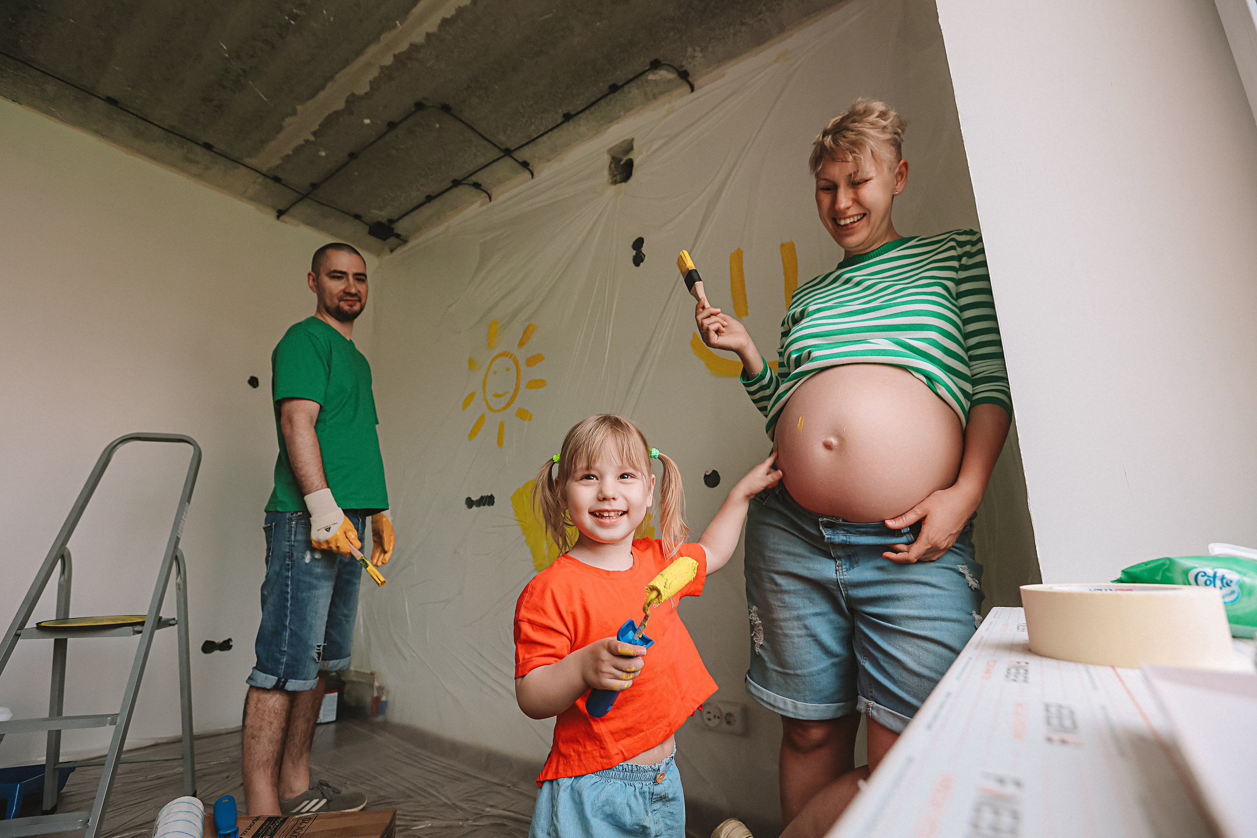 Ремонт. Семейный фотограф Тюмень, фотограф на роды Салмина Мария