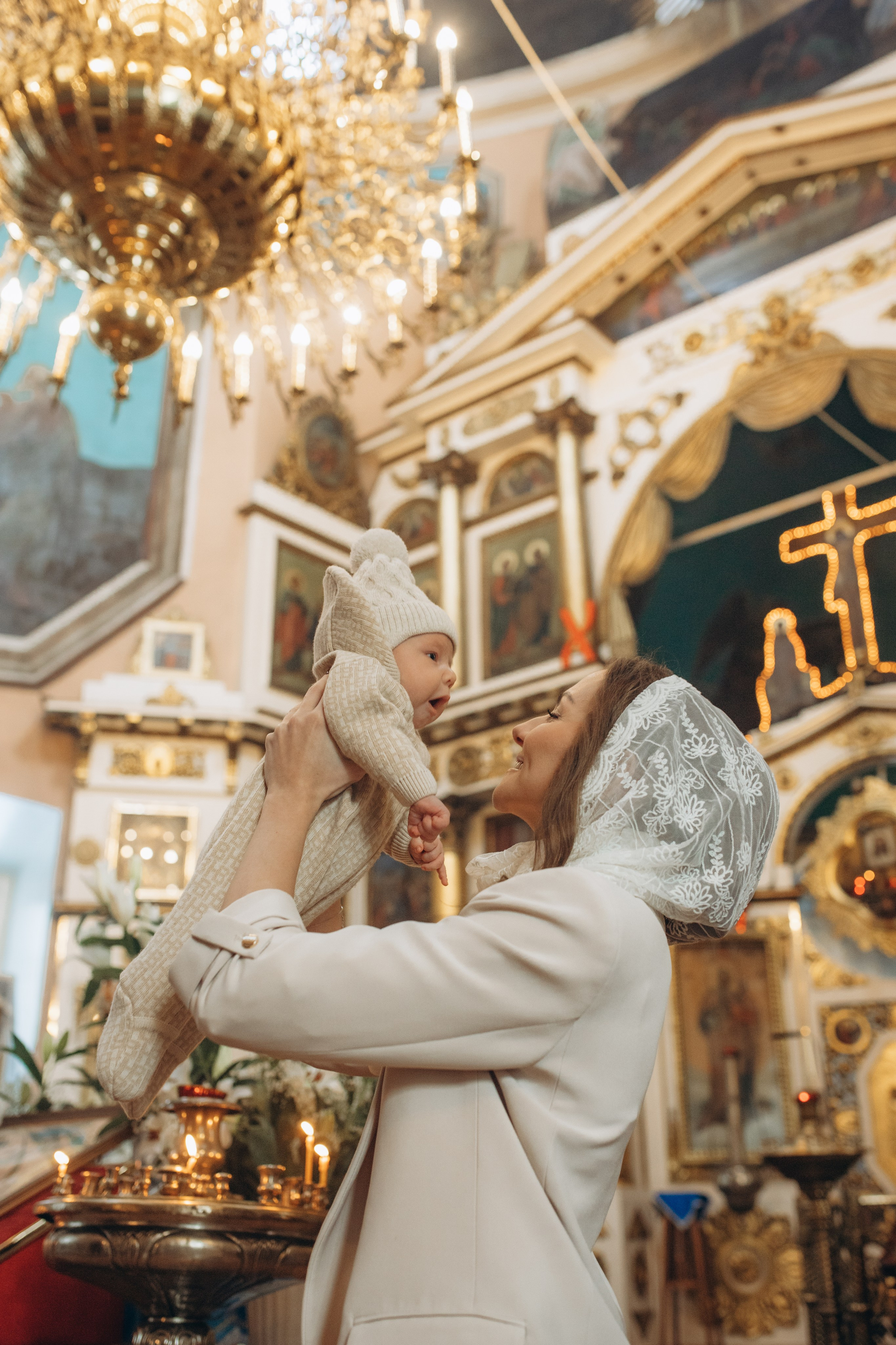 Крещение Михаил. Семейный и домашний фотограф в Москве и МО Королева Валерия