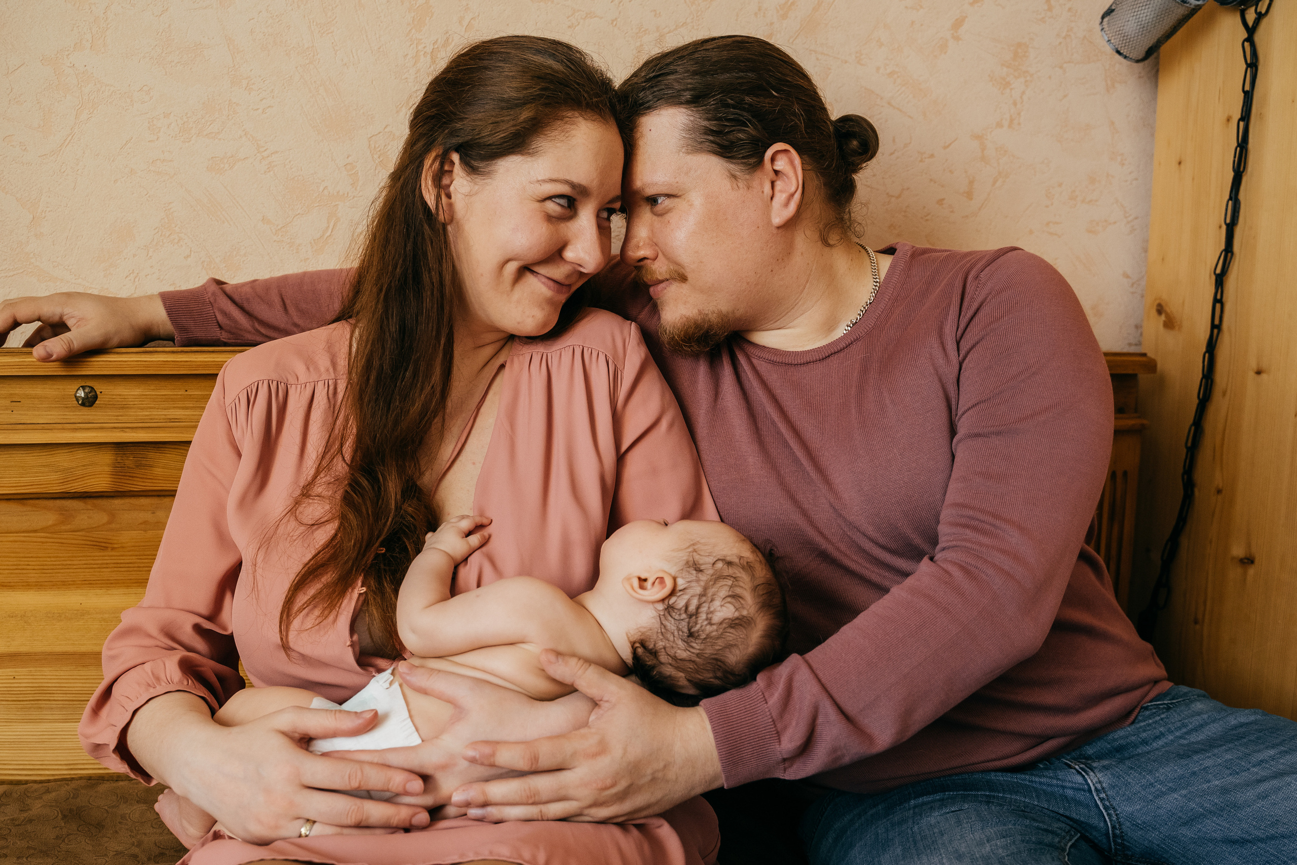 Малышка Кирочка, мама Лена, папа Саша и пушистый котик. Свадебный и семейный фотограф в Нижнем Новгороде Коданева Ольга