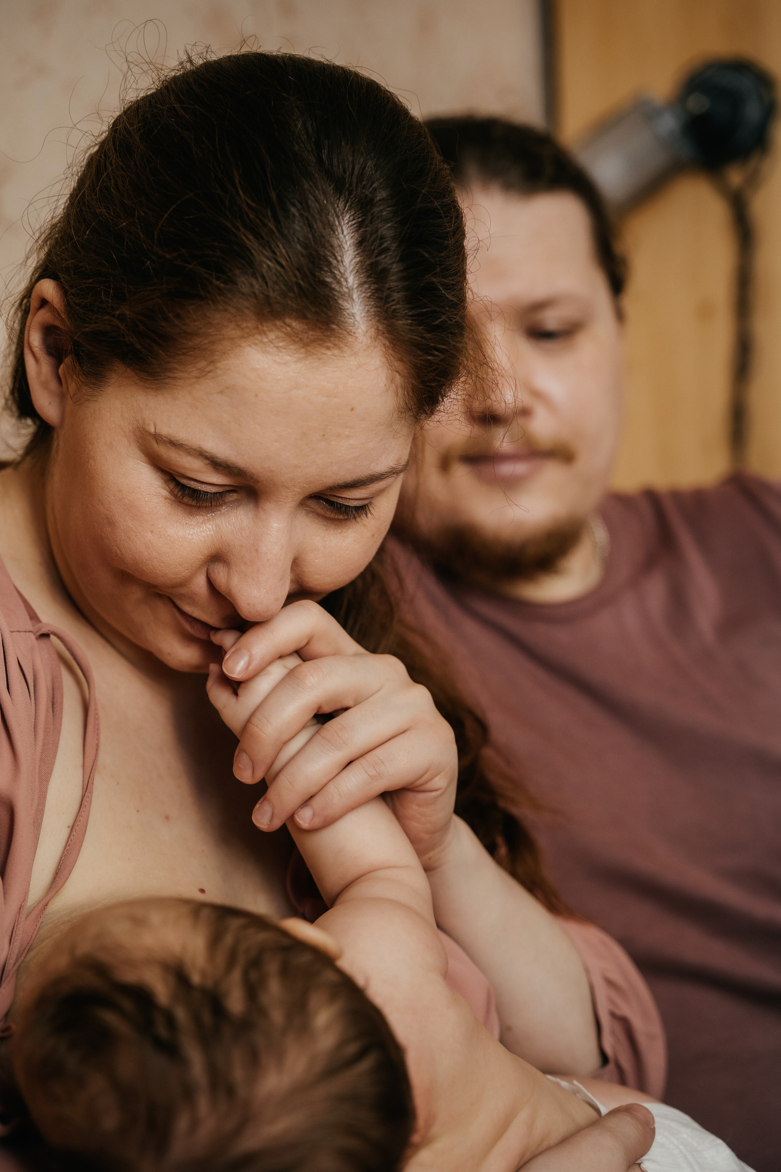 Малышка Кирочка, мама Лена, папа Саша и пушистый котик. Свадебный и семейный фотограф в Нижнем Новгороде Коданева Ольга