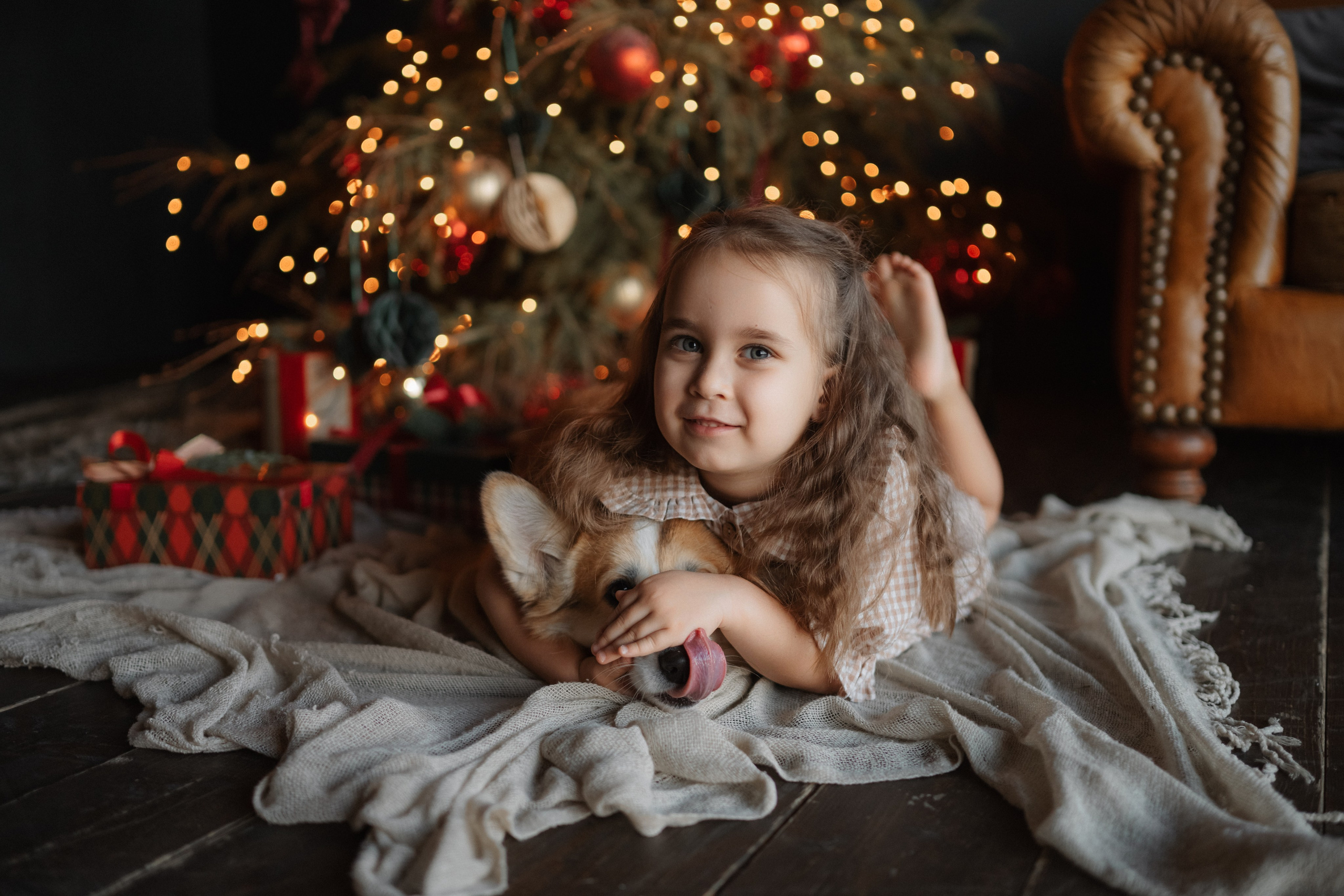 Лада, Алиса, Андрей и Фифи. Дьяконова Валерия семейный и детский фотограф в Санкт-Петербурге