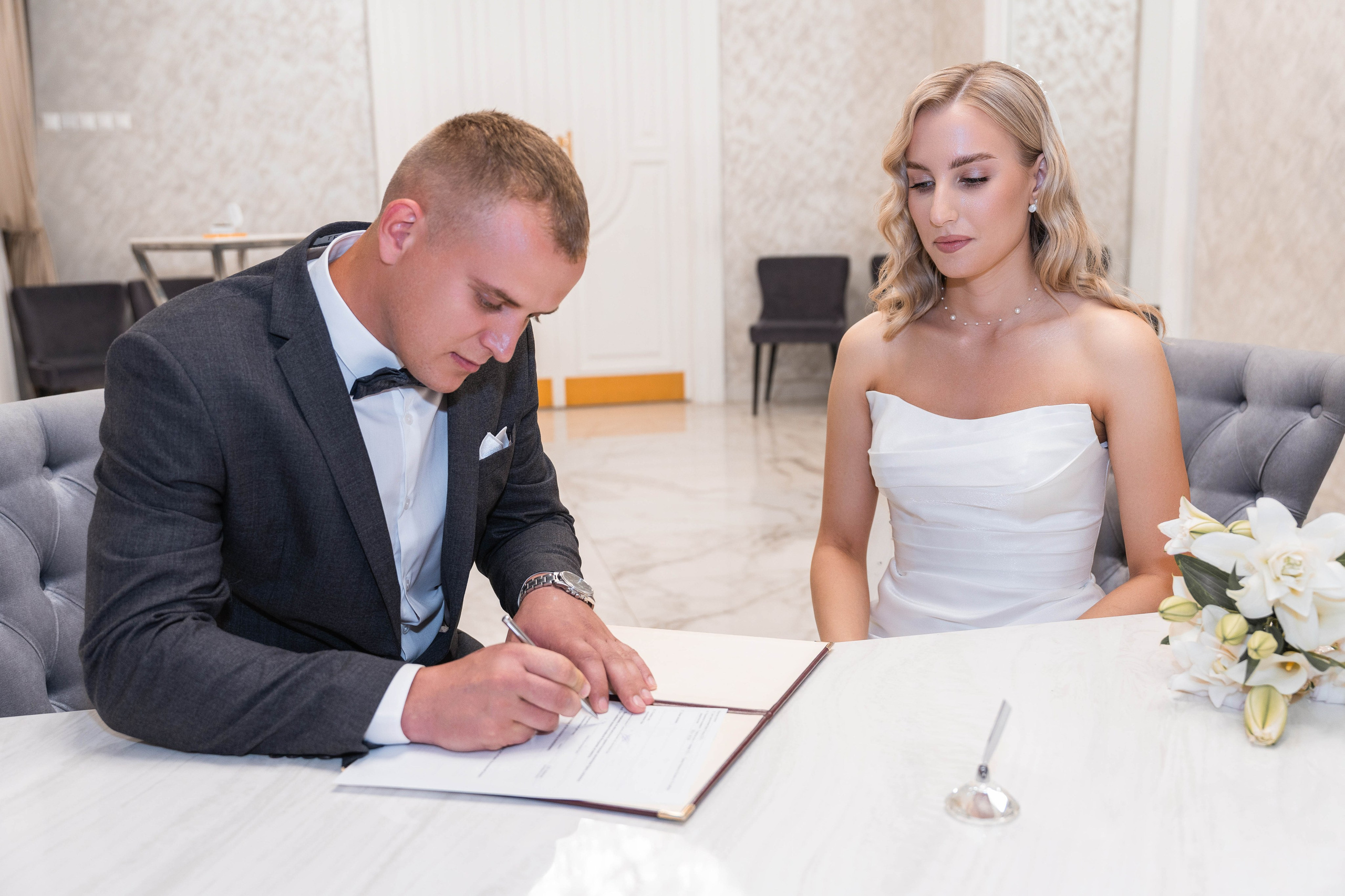 Свадебная фотосессия в Москве, регистрация в Кутузовском ЗАГСе Москва. Свадебный фотограф в Москве Анна Полушина