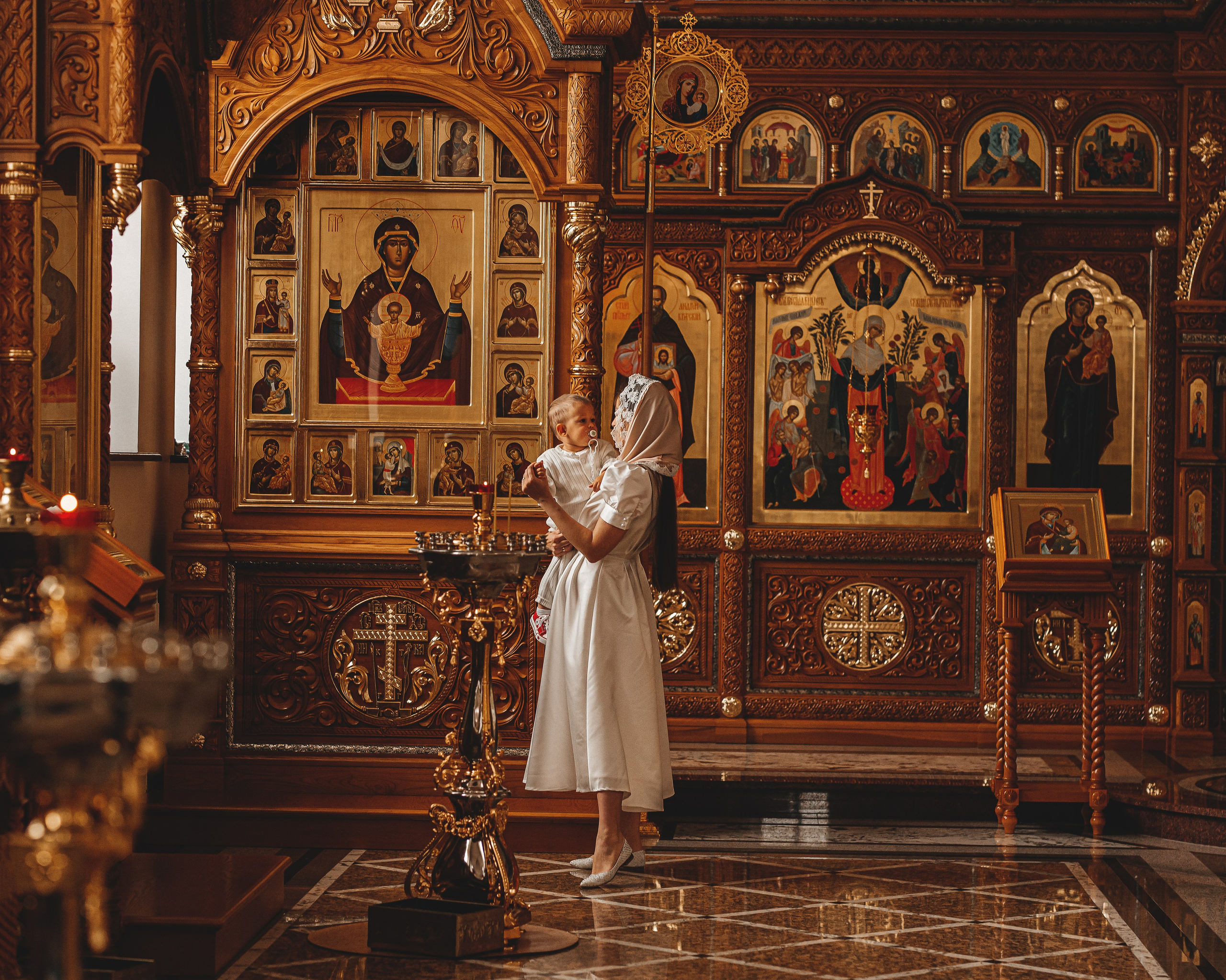 Таинство Крещения Михаила. Фотограф Таинств Крещения и Венчания в г. Курске