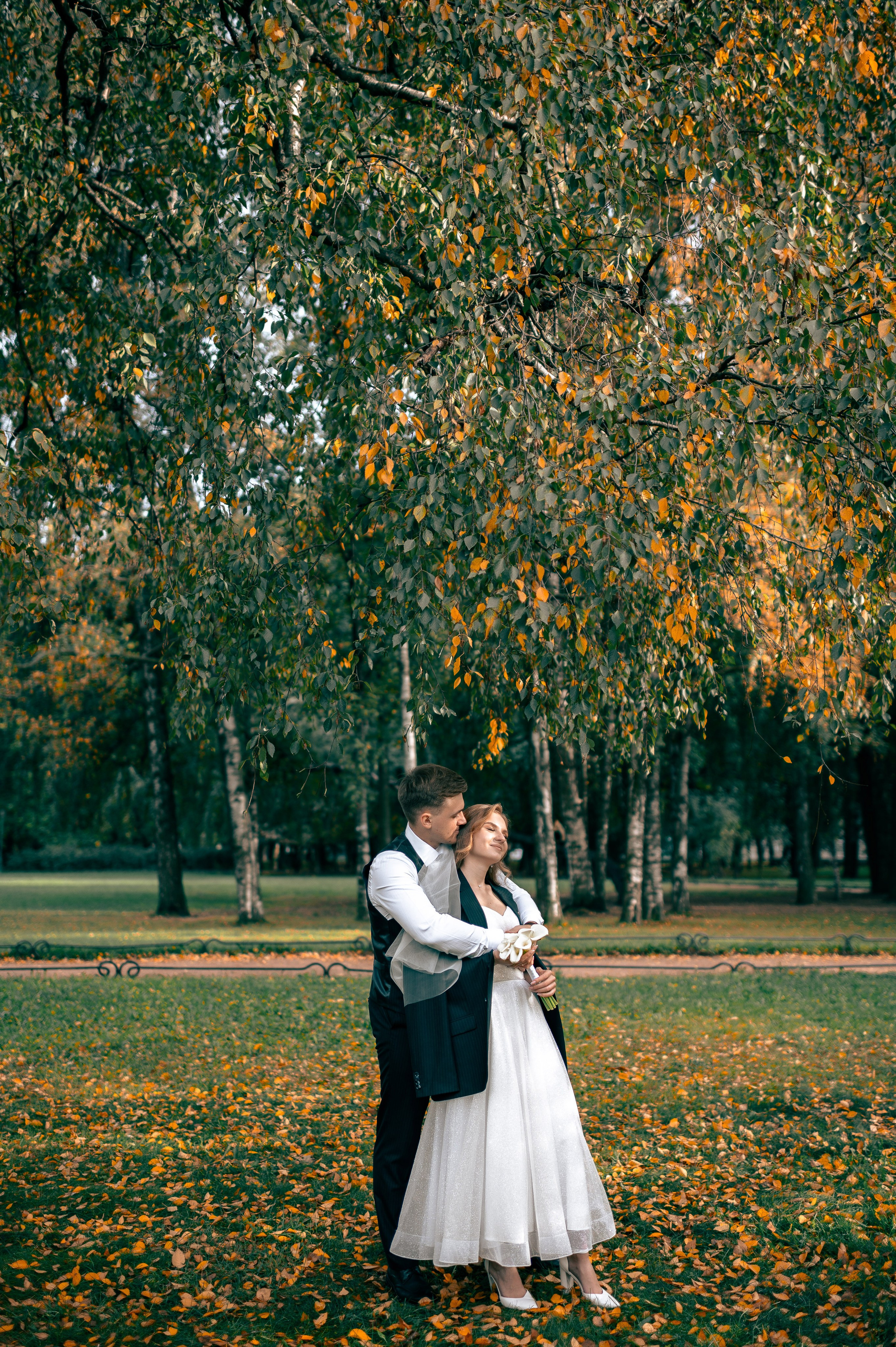 Анастасия и Михаил (Второй Дворец Бракосочетания на Фурштатской улице 52, фотосессия в Таврическом парке). Портретный, семейный и свадебный фотограф в Санкт-Петербурге и в Пушкине Ширяев Денис