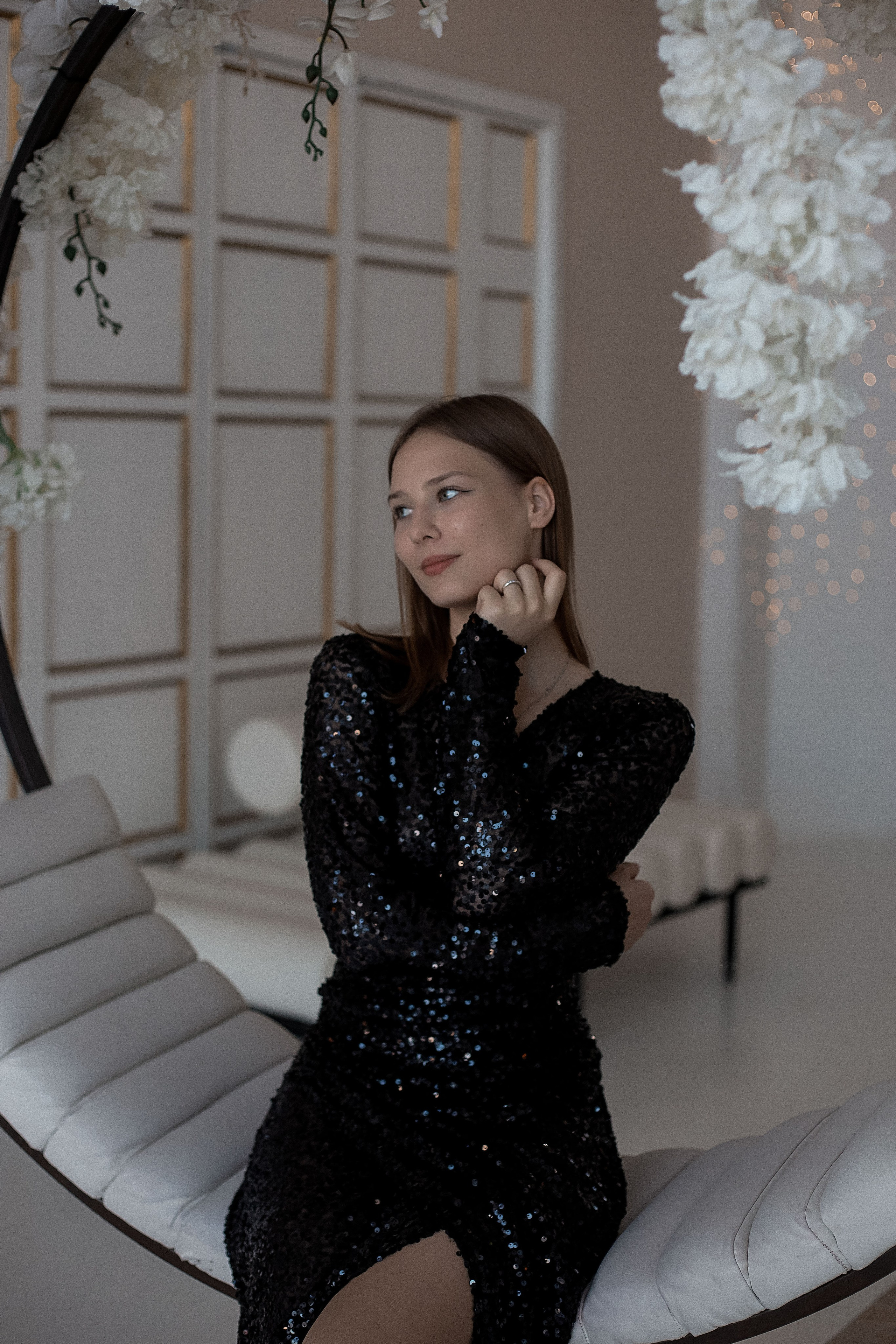 Вечернее платье в паетках. Https://malovafoto.ru