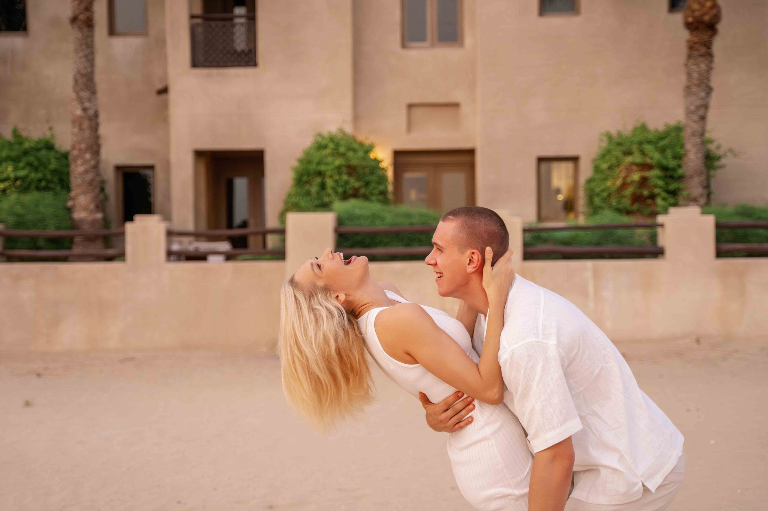 Proposal in Dubai | Bab al Shams in desert