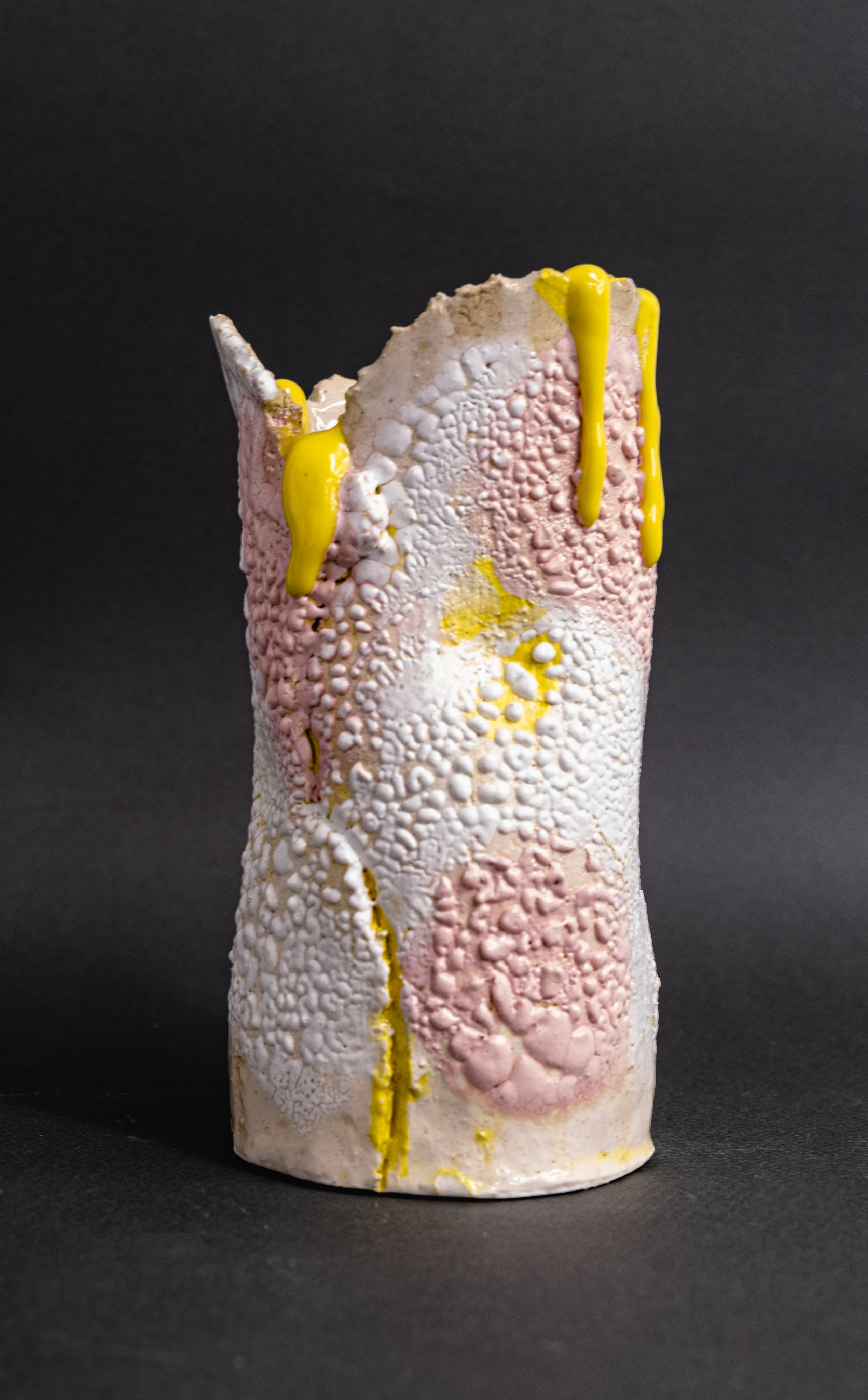 The Day After Winter  №3 2023. Stoneware, engobes, glazes, gloop 16х25 см