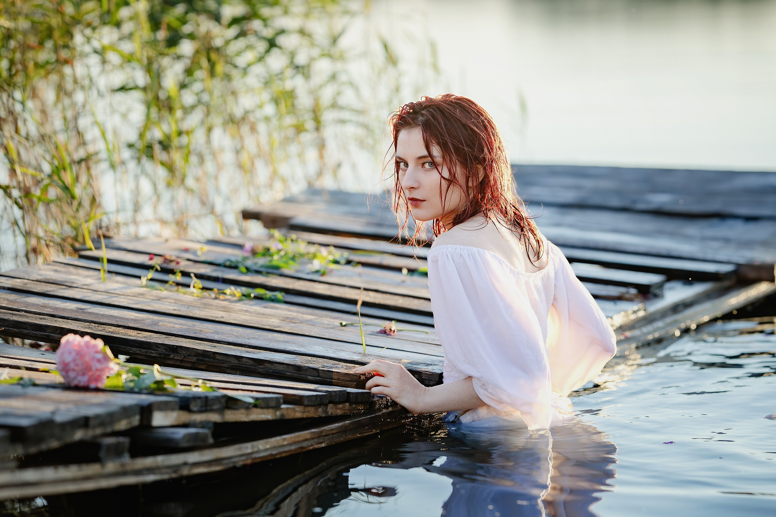 Творческая съемка на озере. Фотограф Минск Елена Украинец