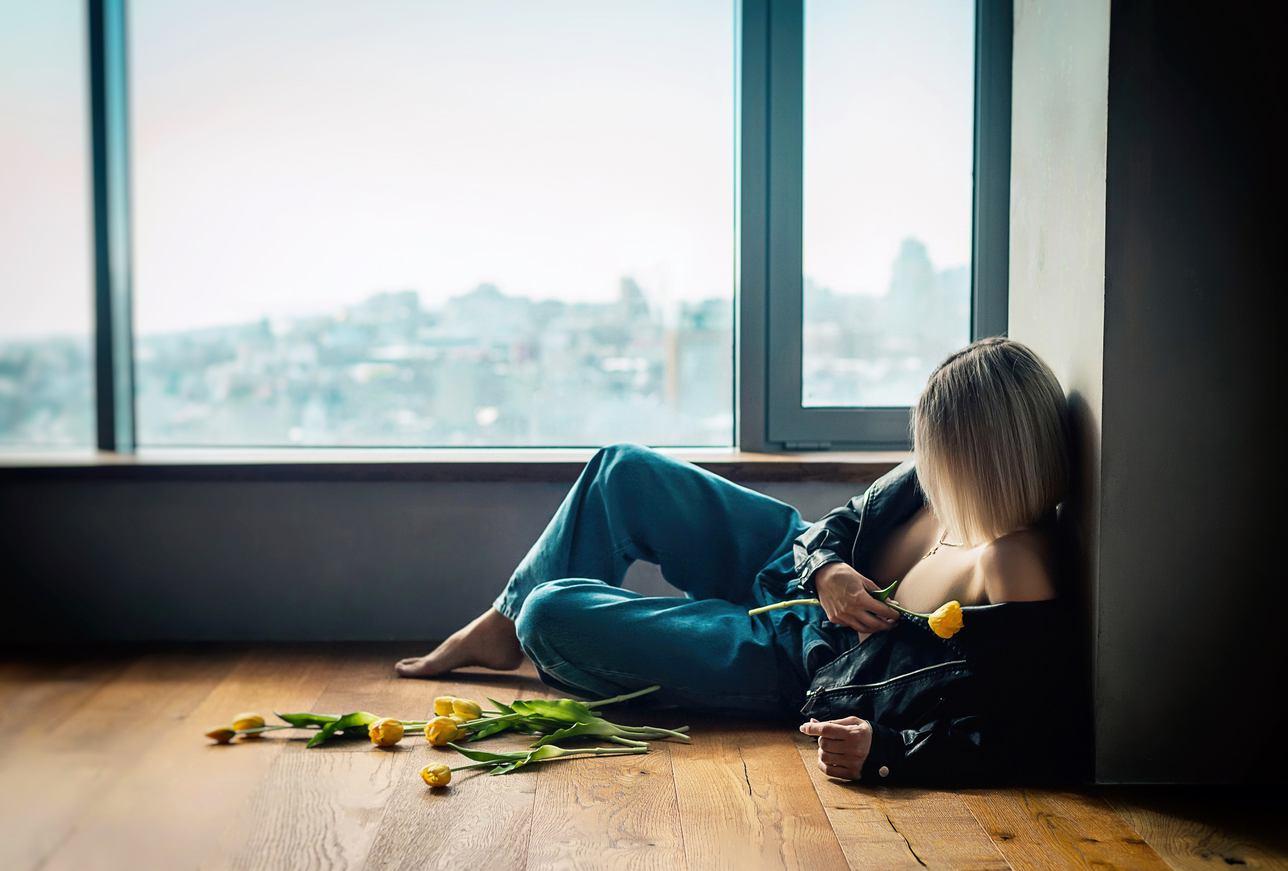 Джинс и кожа. Вера Соколова фотограф Воронеж