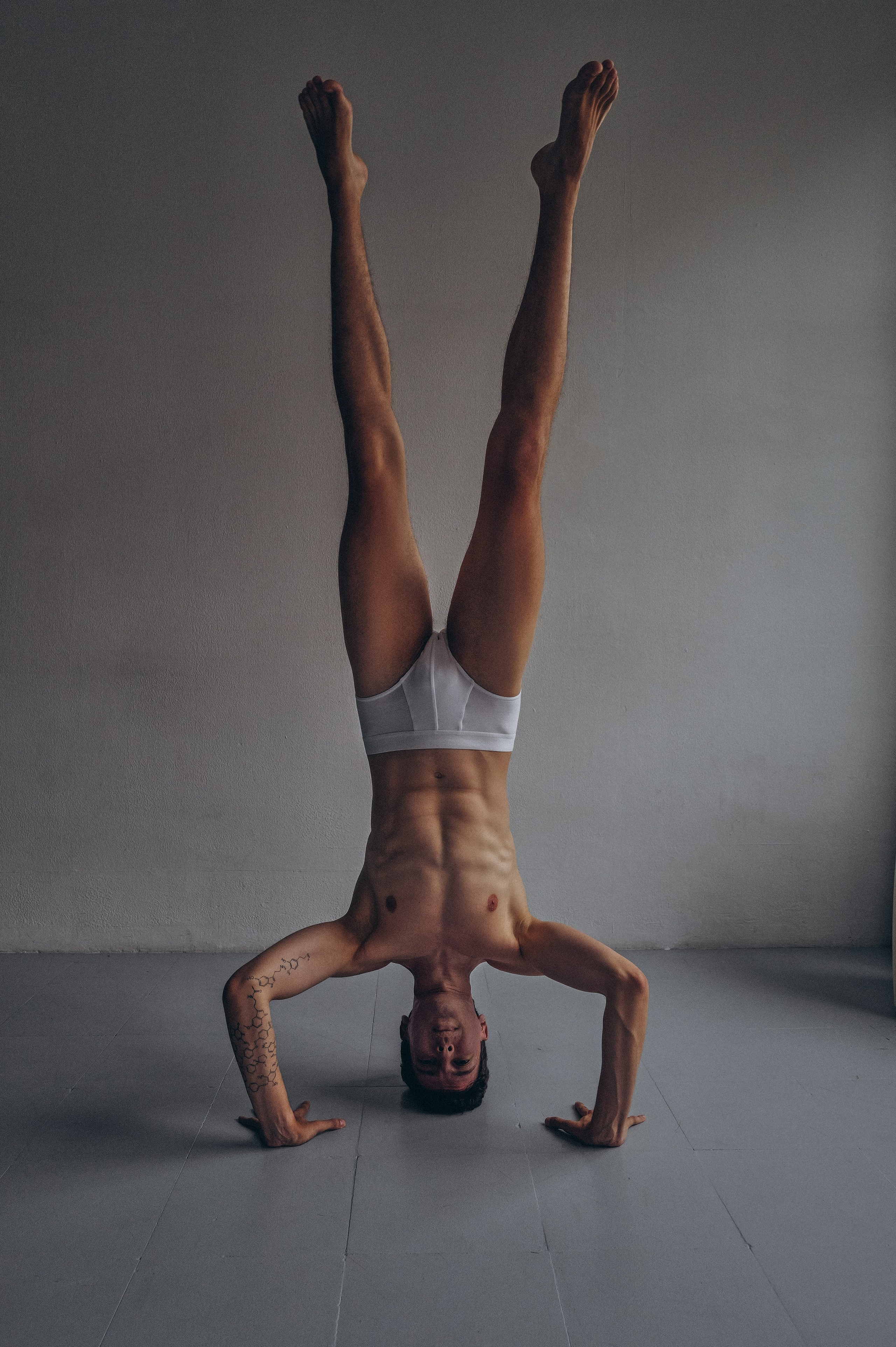 Emotional black and white close-up portrait taken in Barcelona