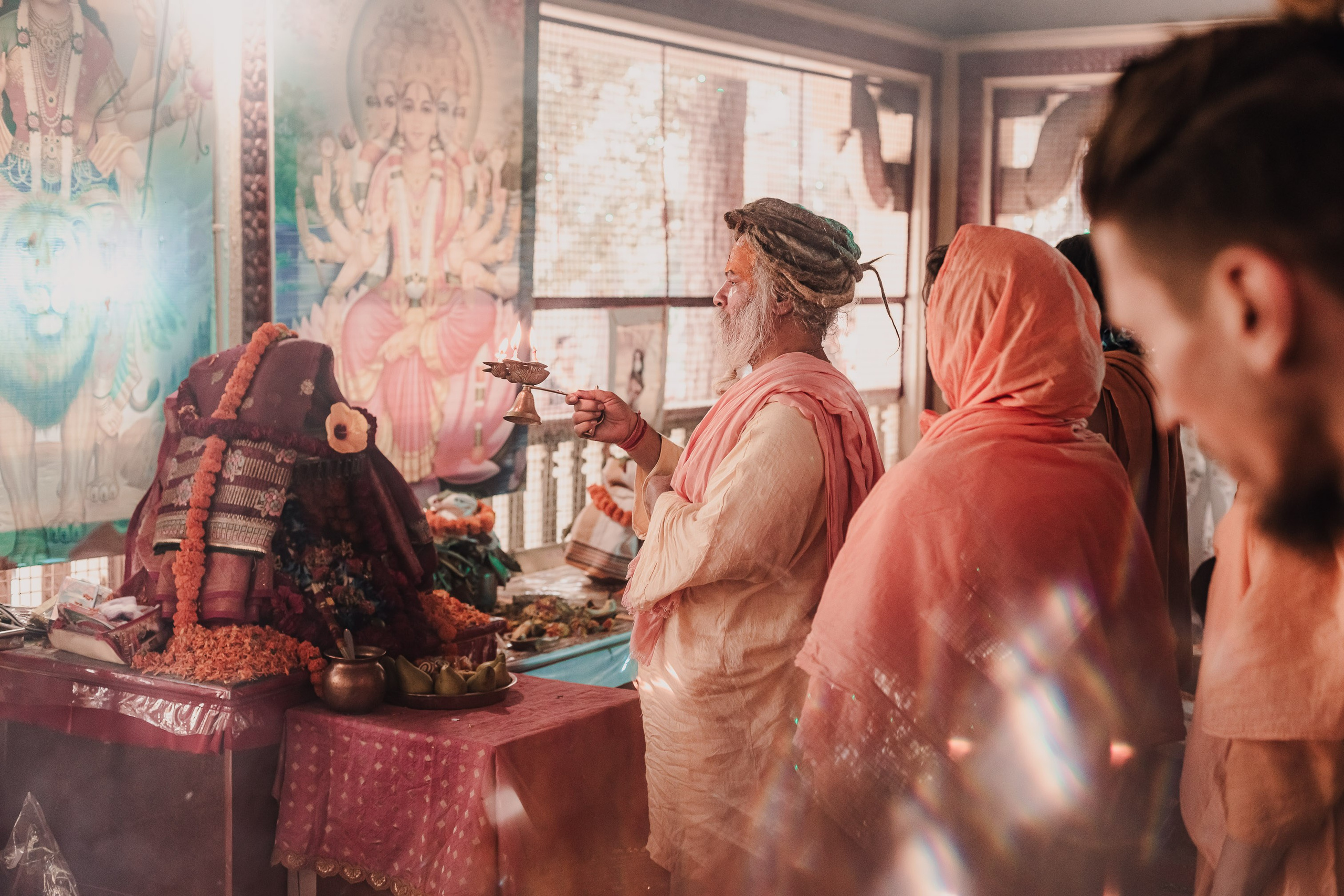 Navaratri yajna at Devraha Baba Ji ashram. Мариам Багдасарян