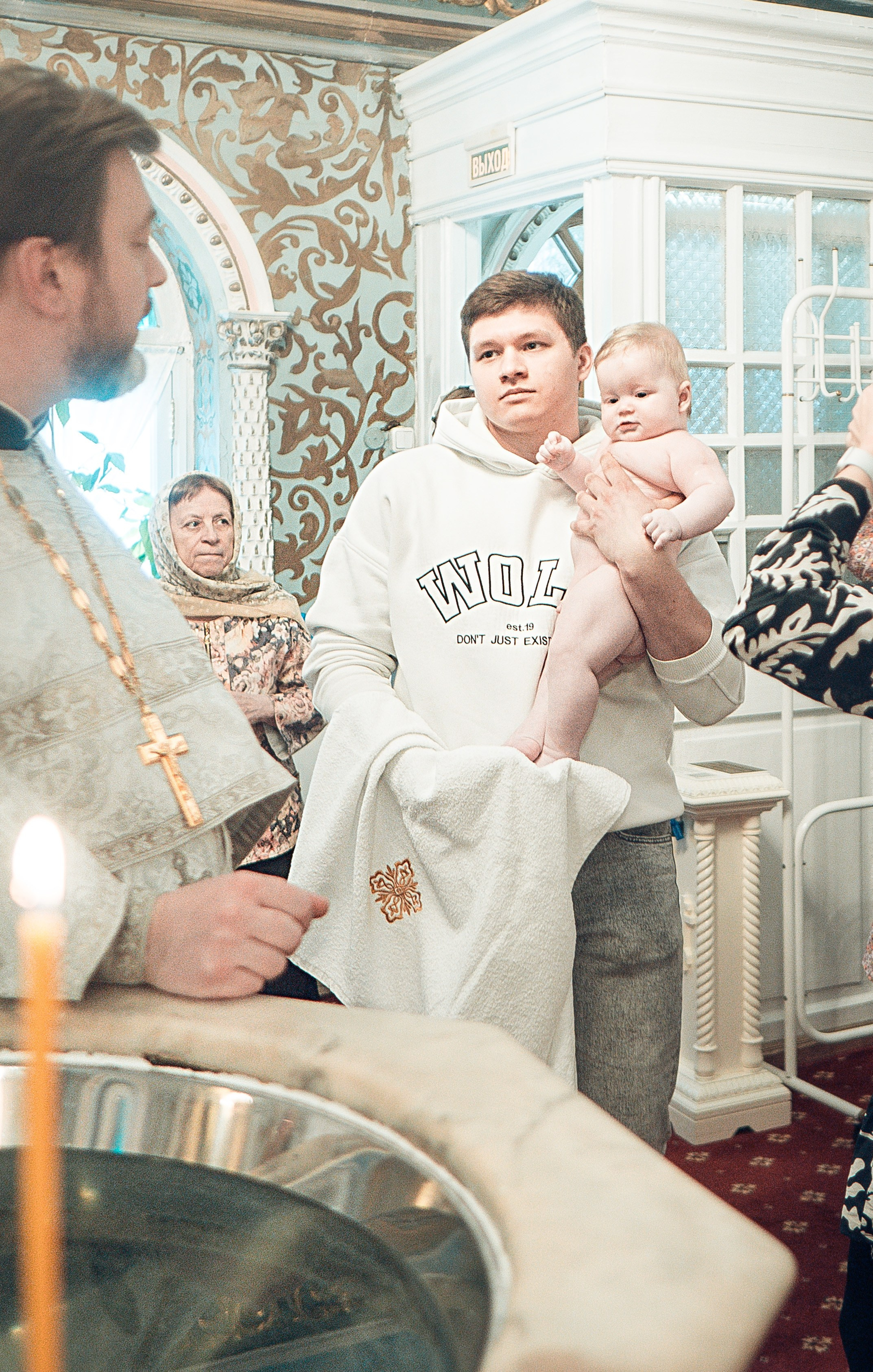 Таинство Крещения Артема, Ангелины и Адрианы