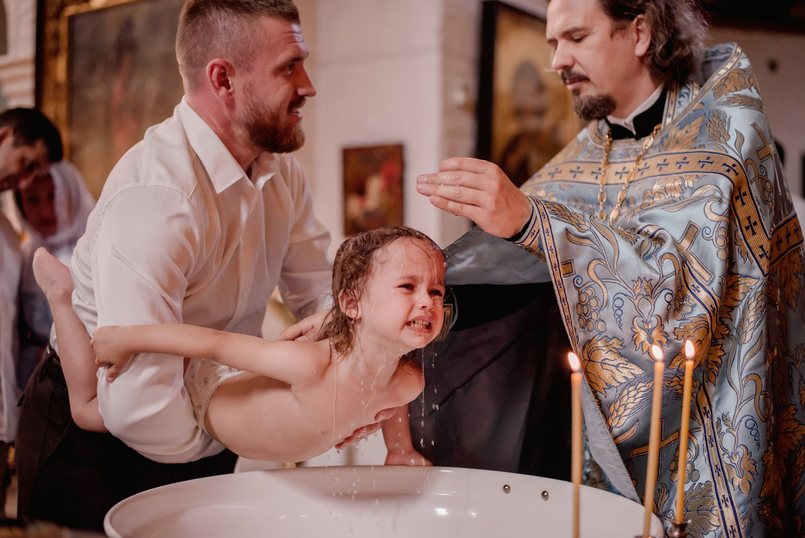 Таинство Крещения Есении, Воскресенский войсковой собор, ст. Старочеркасская. Семейный фотограф в Новочеркасске Виктория Громова