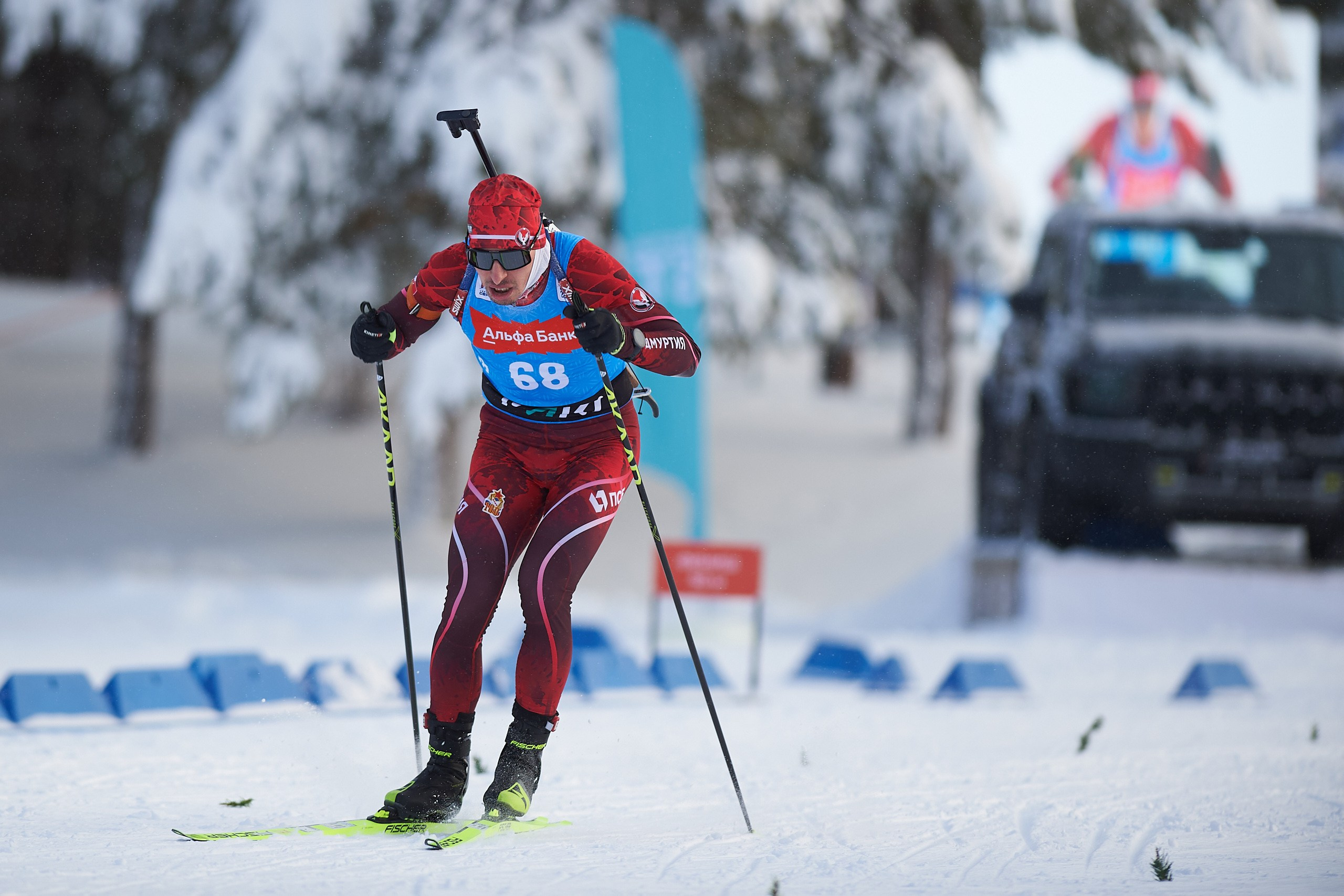 Биатлон. Чемпионат России — 2024/2025, 3-й этап, Ижевск. Спринт. Мужчины. Спортивный репортажный фотограф в Ижевске Сергей Мерзляков