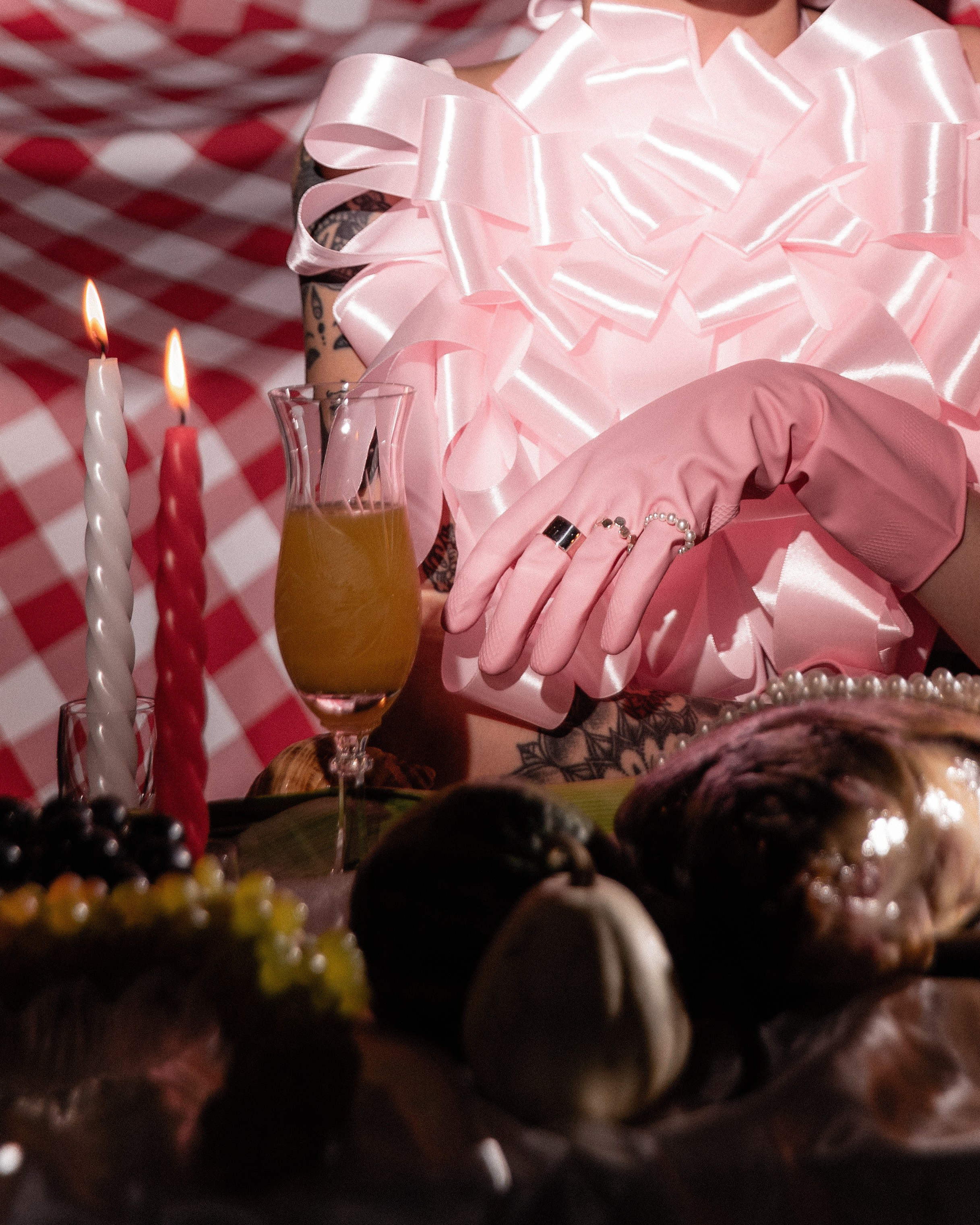 Candy dinner. Photographer. Producer. Retoucher