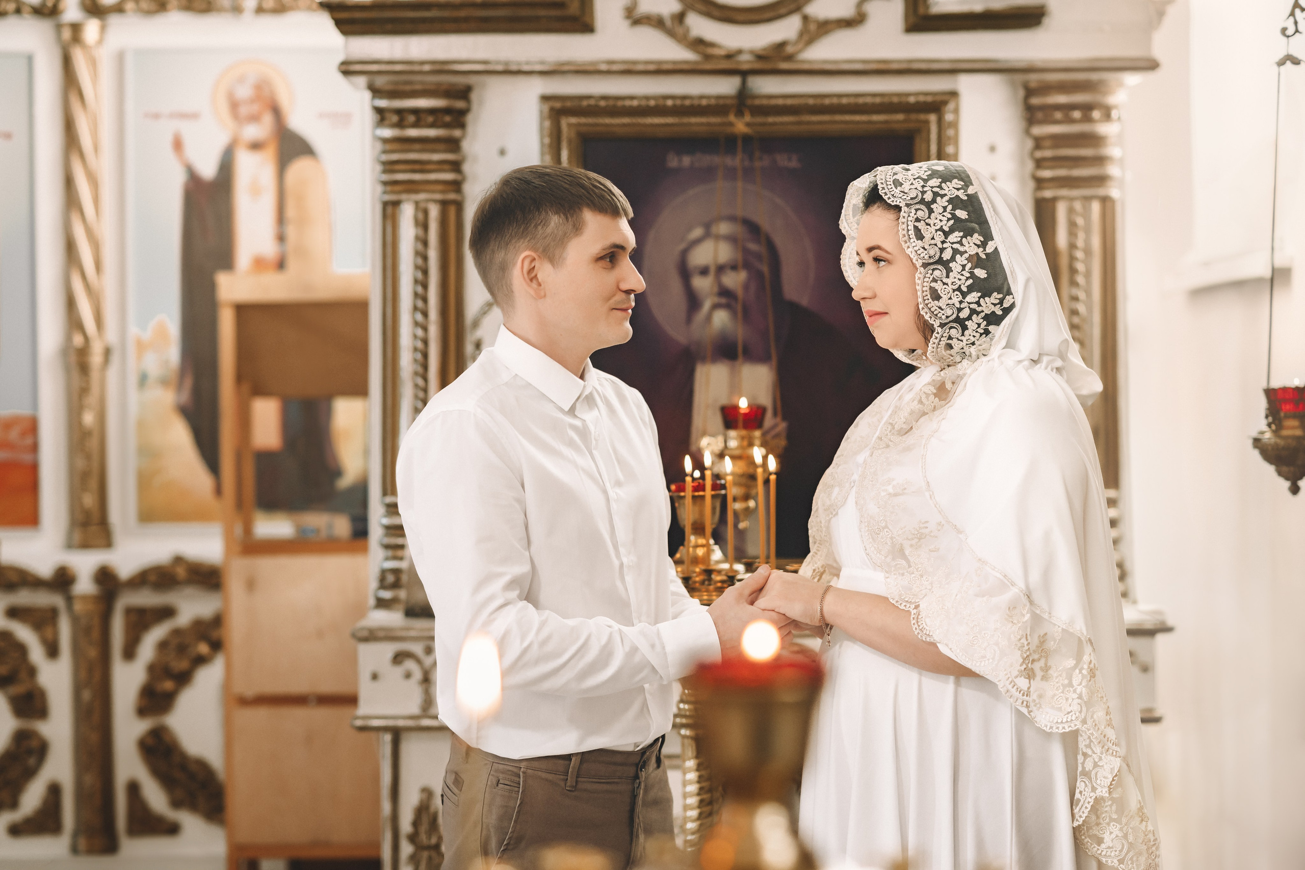 Венчание в храме Благовещения Пресвятой Богородицы. Церковный фотограф на Таинство Крещения и Венчания в Оренбурге и Оренбургской области Екатерина Белкина