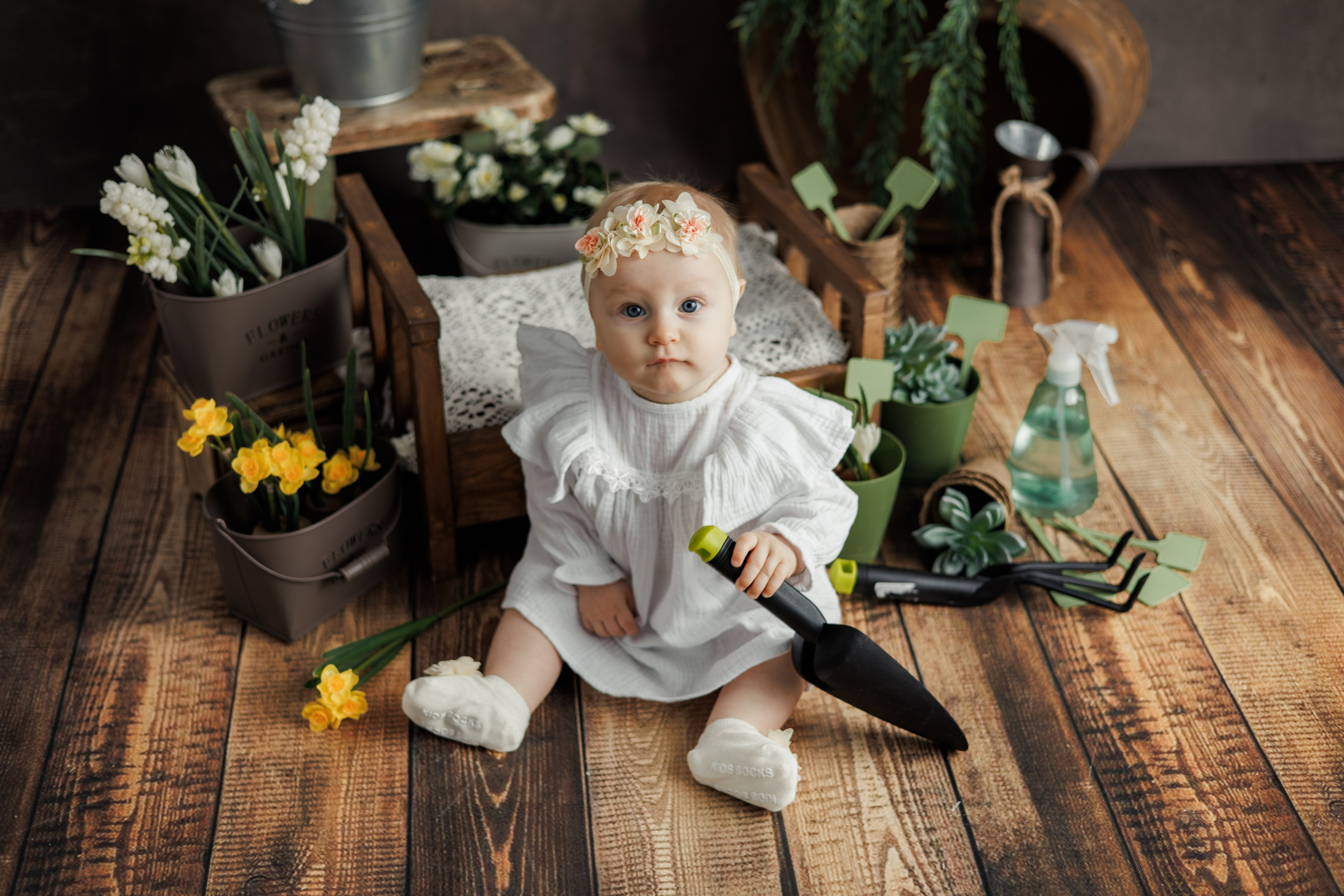 Цветочница. Фотограф новорождённых Екатерина Боброва. Ульяновск