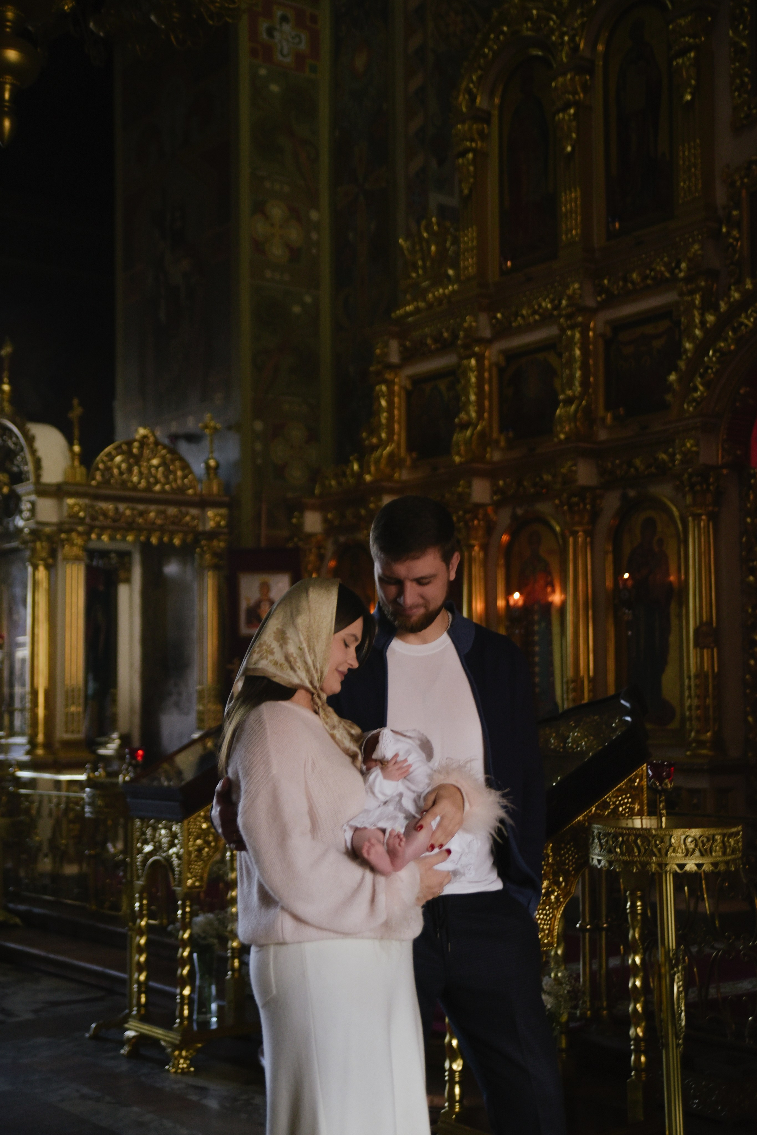 Таинство крещения Савва Храм Воскресения Словущего в Даниловской Слободе. Фотограф Лола Волна, город Москва