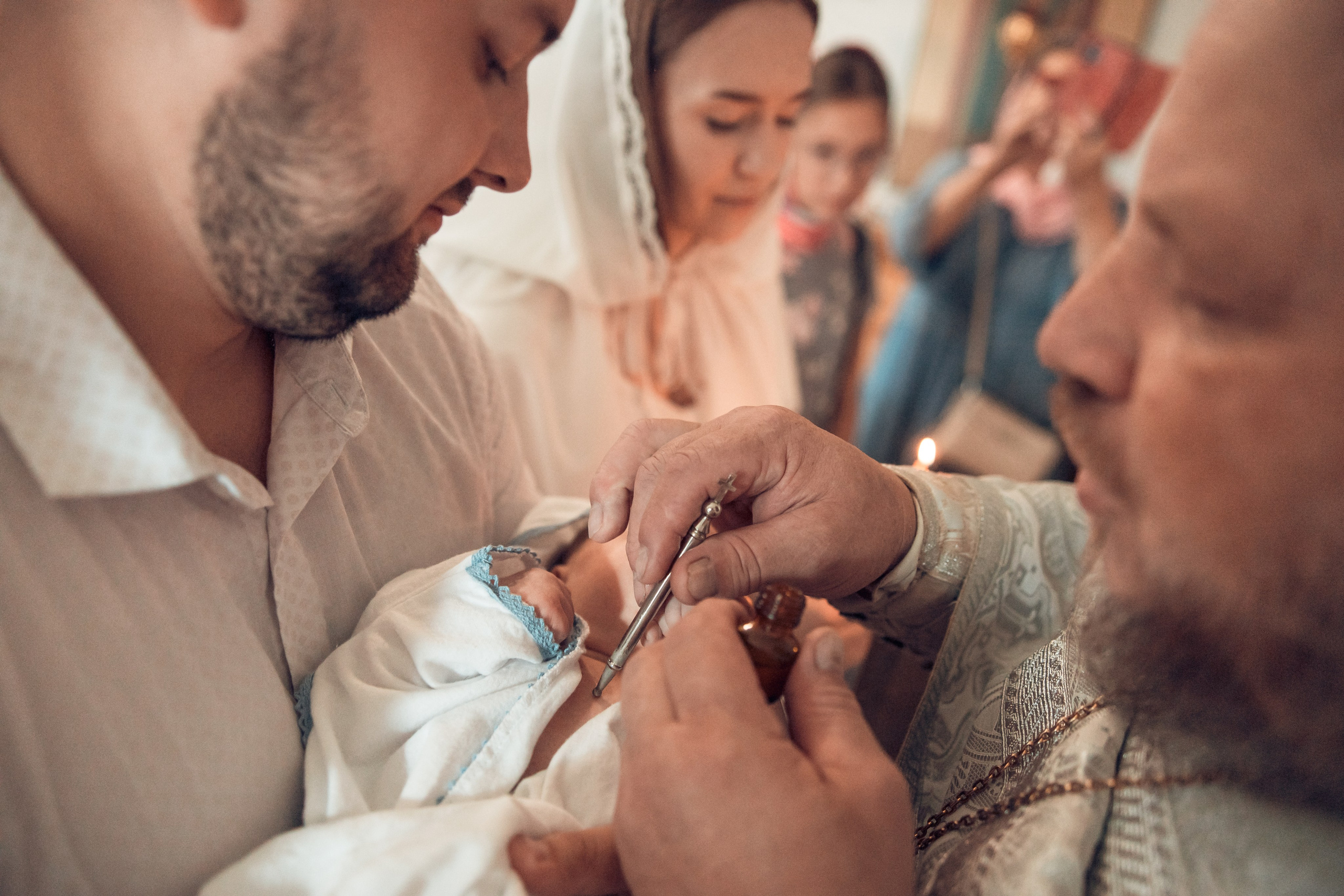 Таинство Крещения Анатолия. Церковь Троицы Живоначальной в Мурмино. Семейный фотограф в Рязани и Рязанской области