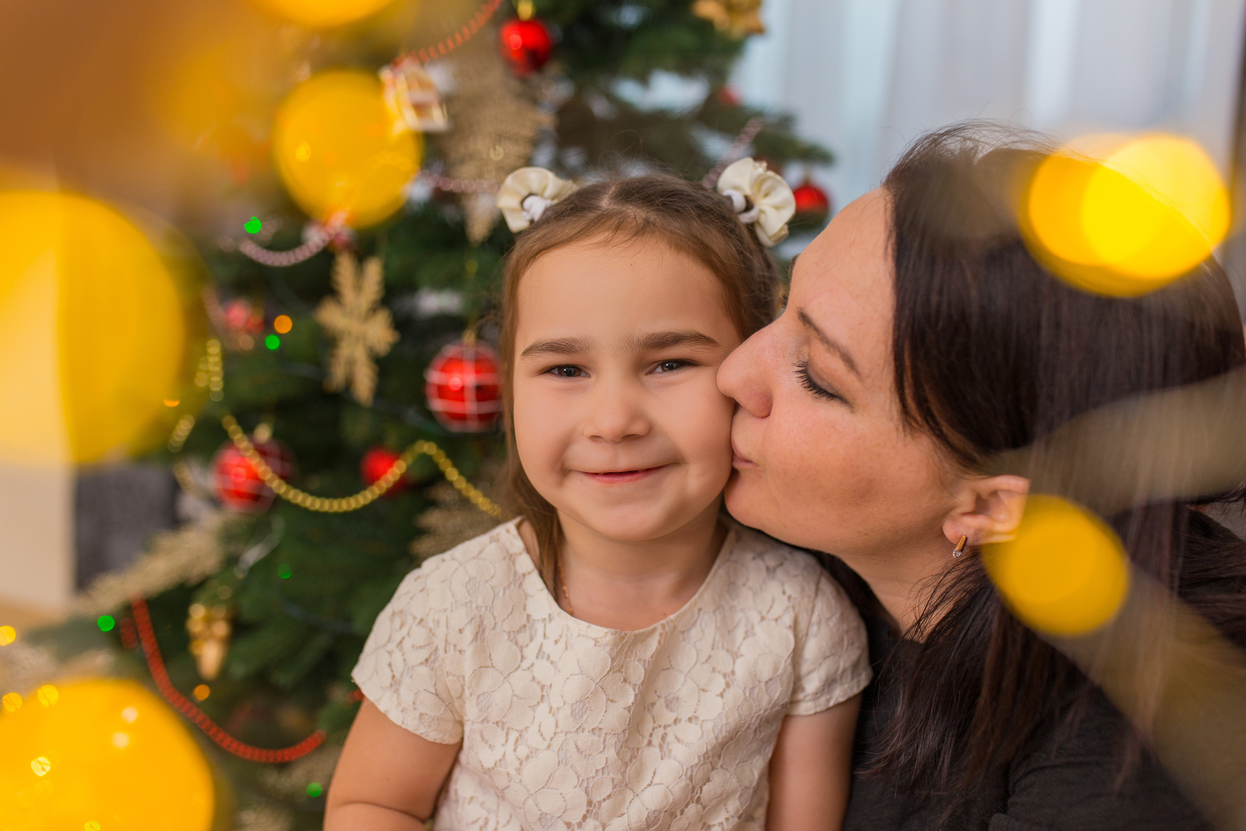 Новогодняя семейная фотосессия в домашней студии, Загорянский. Свадебный и семейный фотограф в Калуге Александра Борис