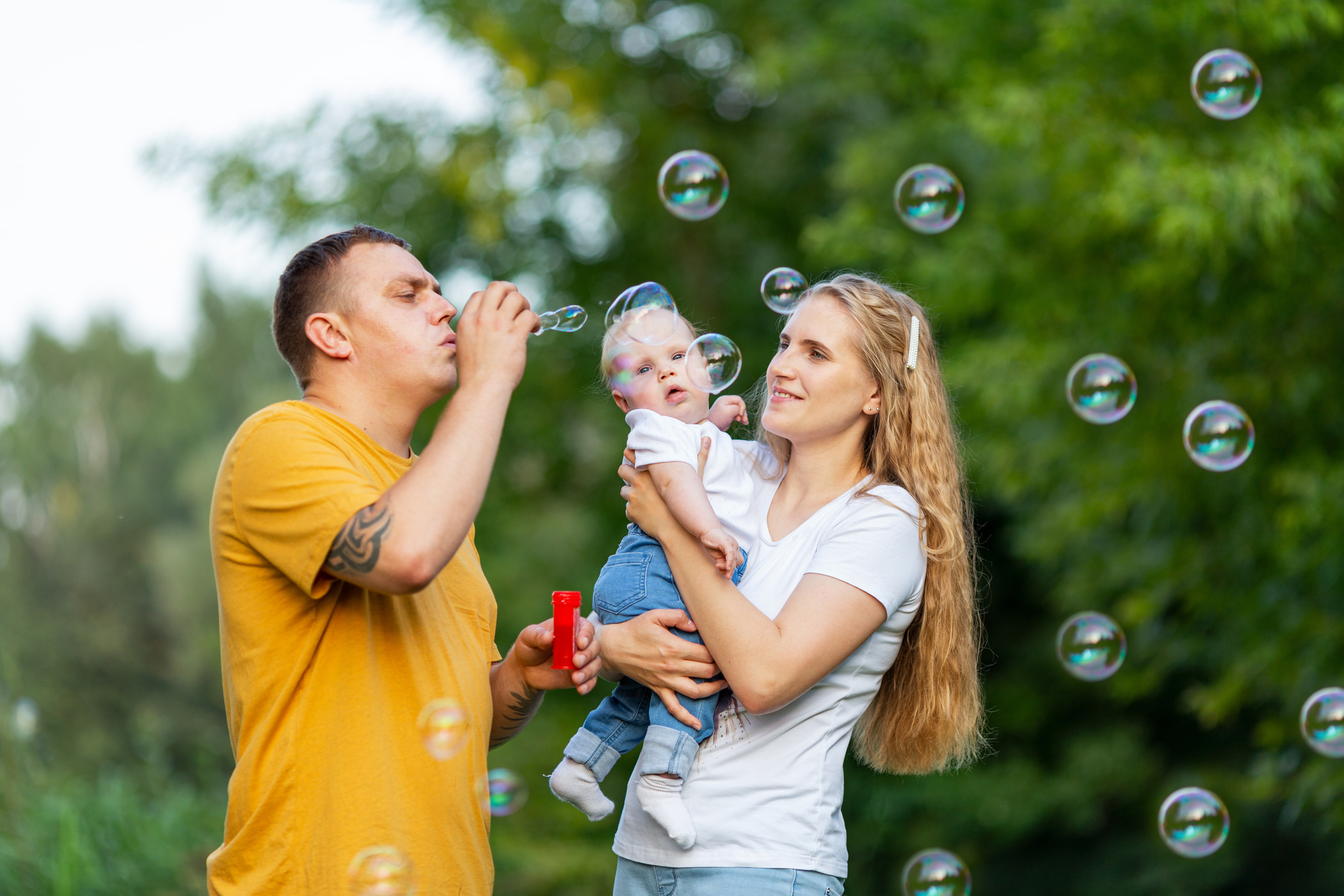 Семейная фотосессия Анны, Антона и Софьи. Свадебный и семейный фотограф в Калуге Александра Борис