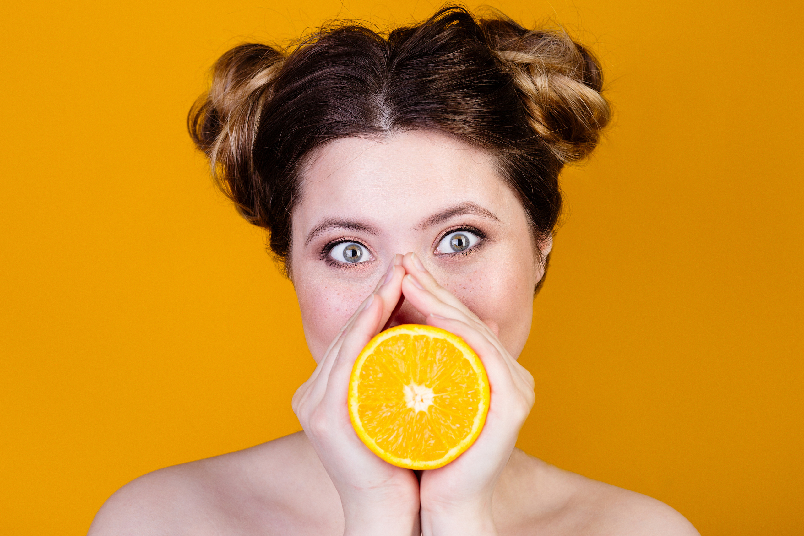 Анастасия, апельсиновая фотосессия. Свадебный и семейный фотограф в Калуге Александра Борис