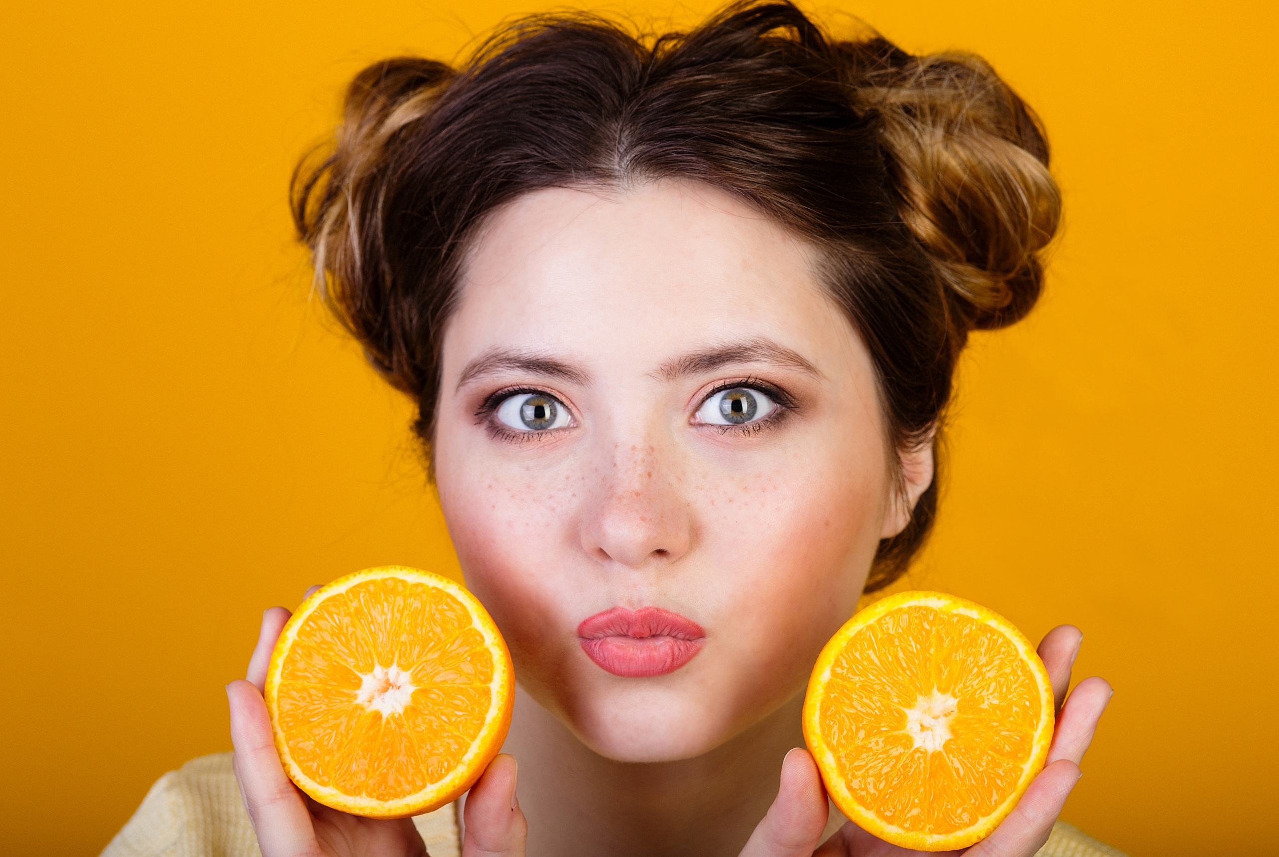 Анастасия, апельсиновая фотосессия. Свадебный и семейный фотограф в Калуге Александра Борис