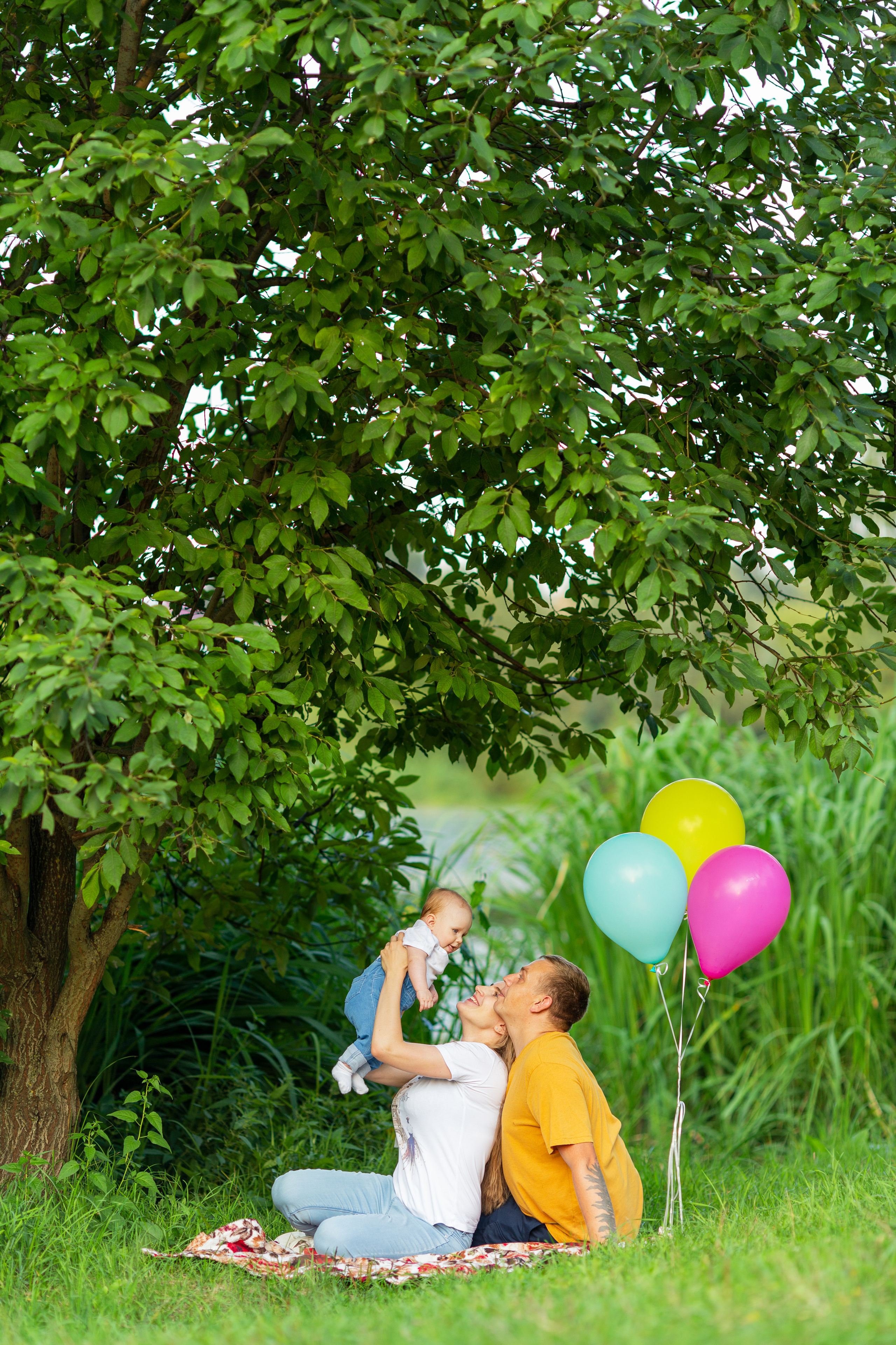 Семейная фотосессия Анны, Антона и Софьи. Свадебный и семейный фотограф в Калуге Александра Борис