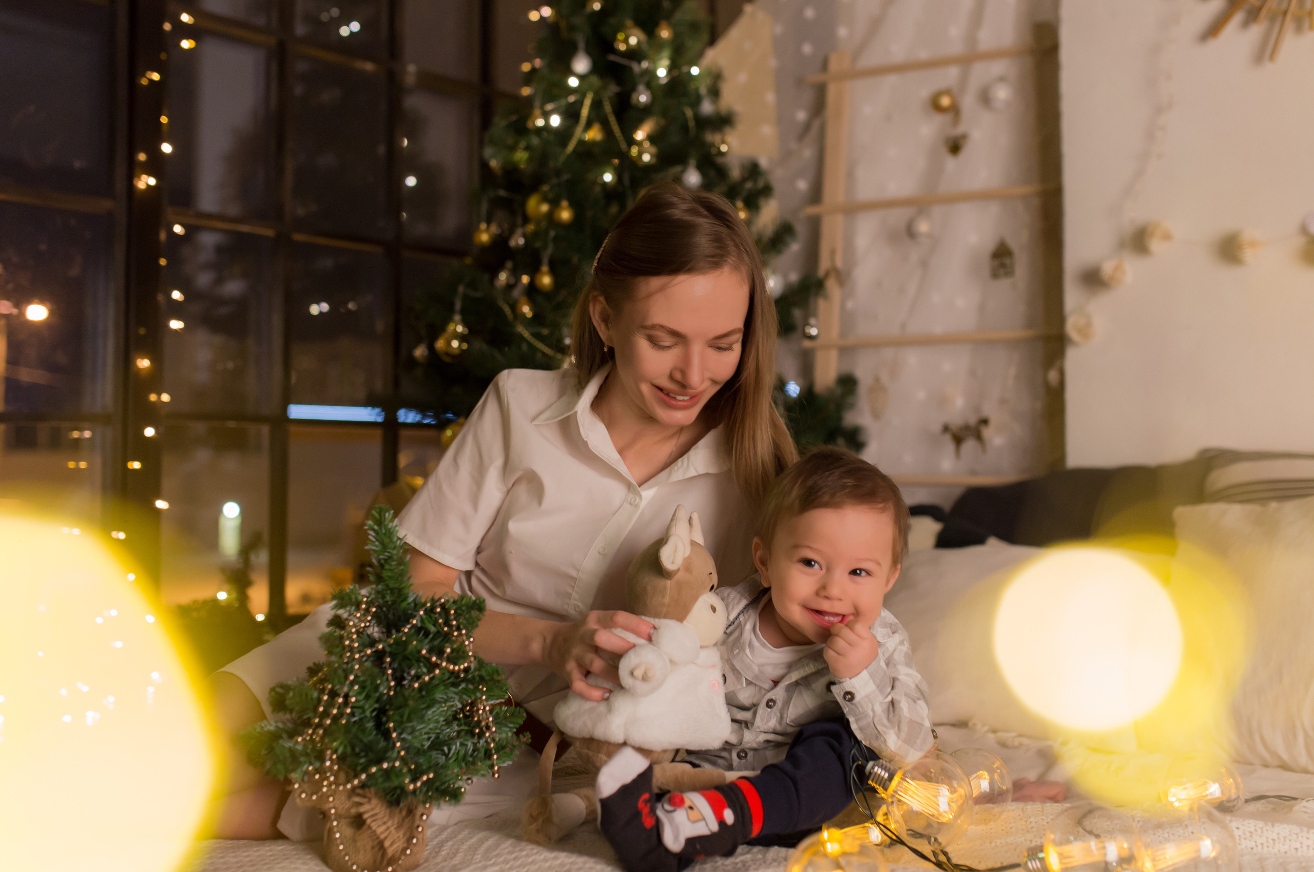 Семейная новогодняя фотосессия в Королеве. Свадебный и семейный фотограф в Калуге Александра Борис