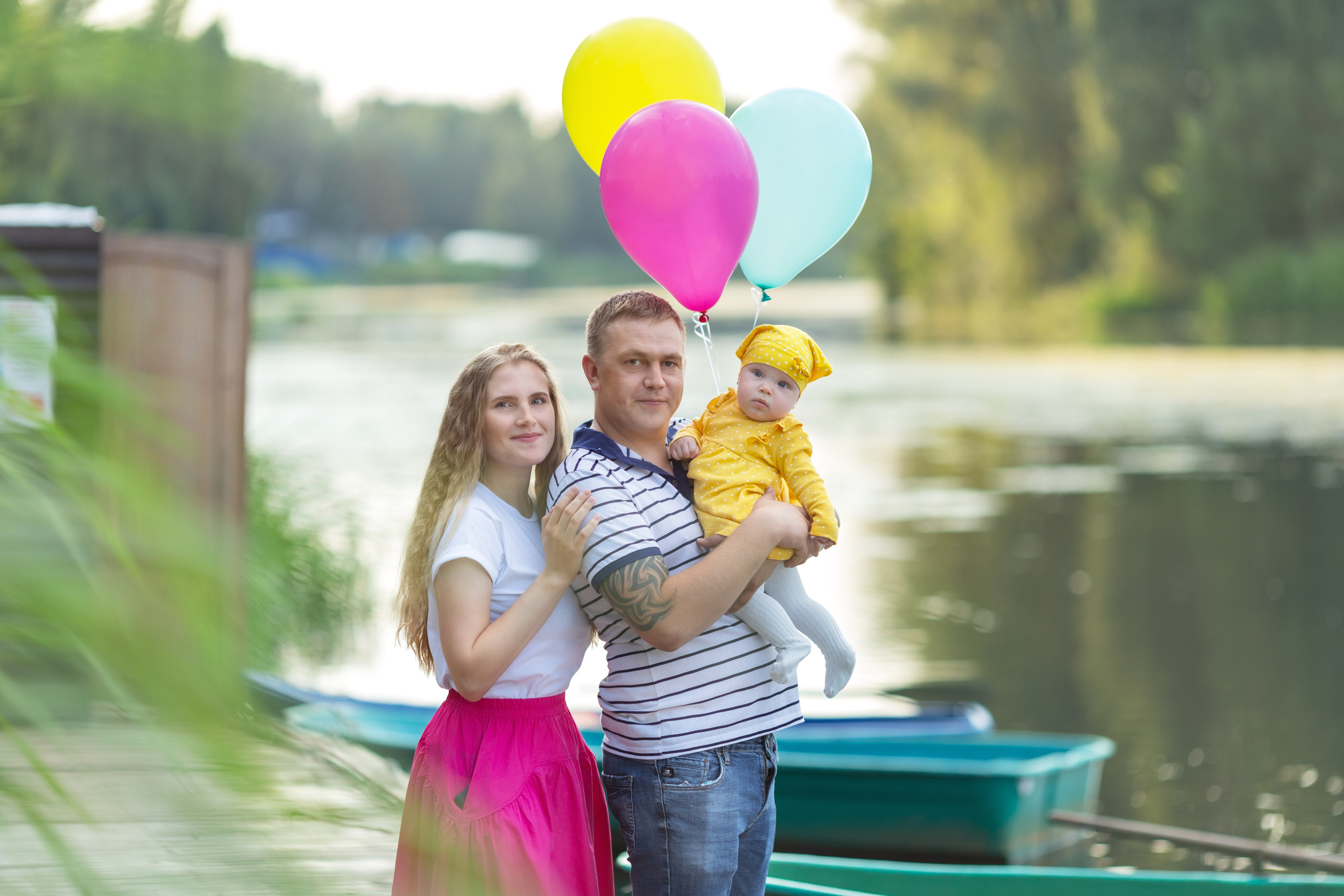 Семейная фотосессия Анны, Антона и Софьи. Свадебный и семейный фотограф в Калуге Александра Борис