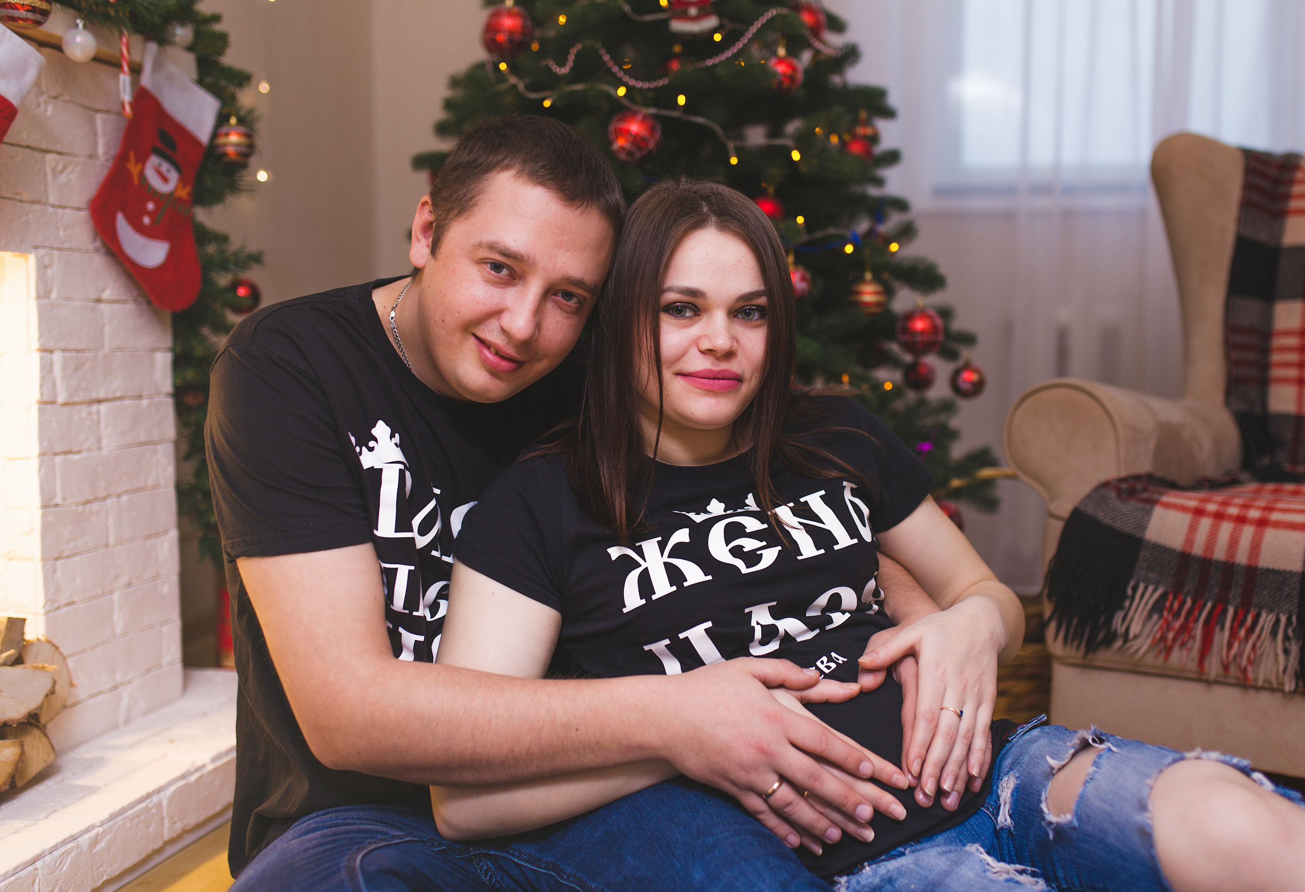 Кристина и Александр в моей домашней фотостудии. Свадебный и семейный фотограф в Калуге Александра Борис