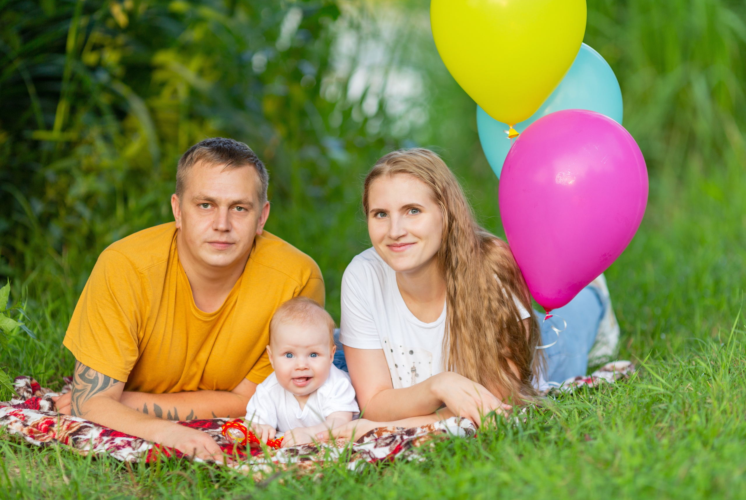 Семейная фотосессия Анны, Антона и Софьи. Свадебный и семейный фотограф в Калуге Александра Борис