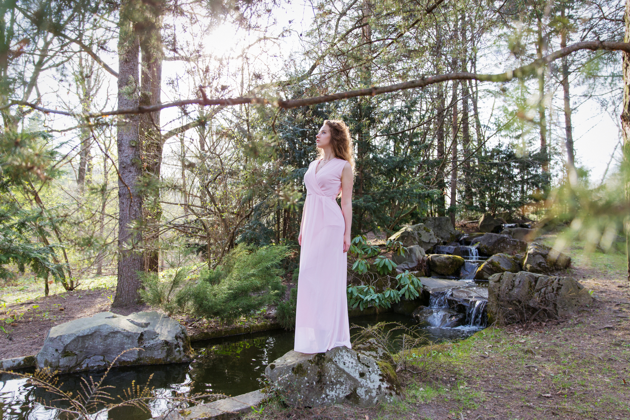 Алевтина в цветущей сакуре, Москва японский садик. Свадебный и семейный фотограф в Калуге Александра Борис