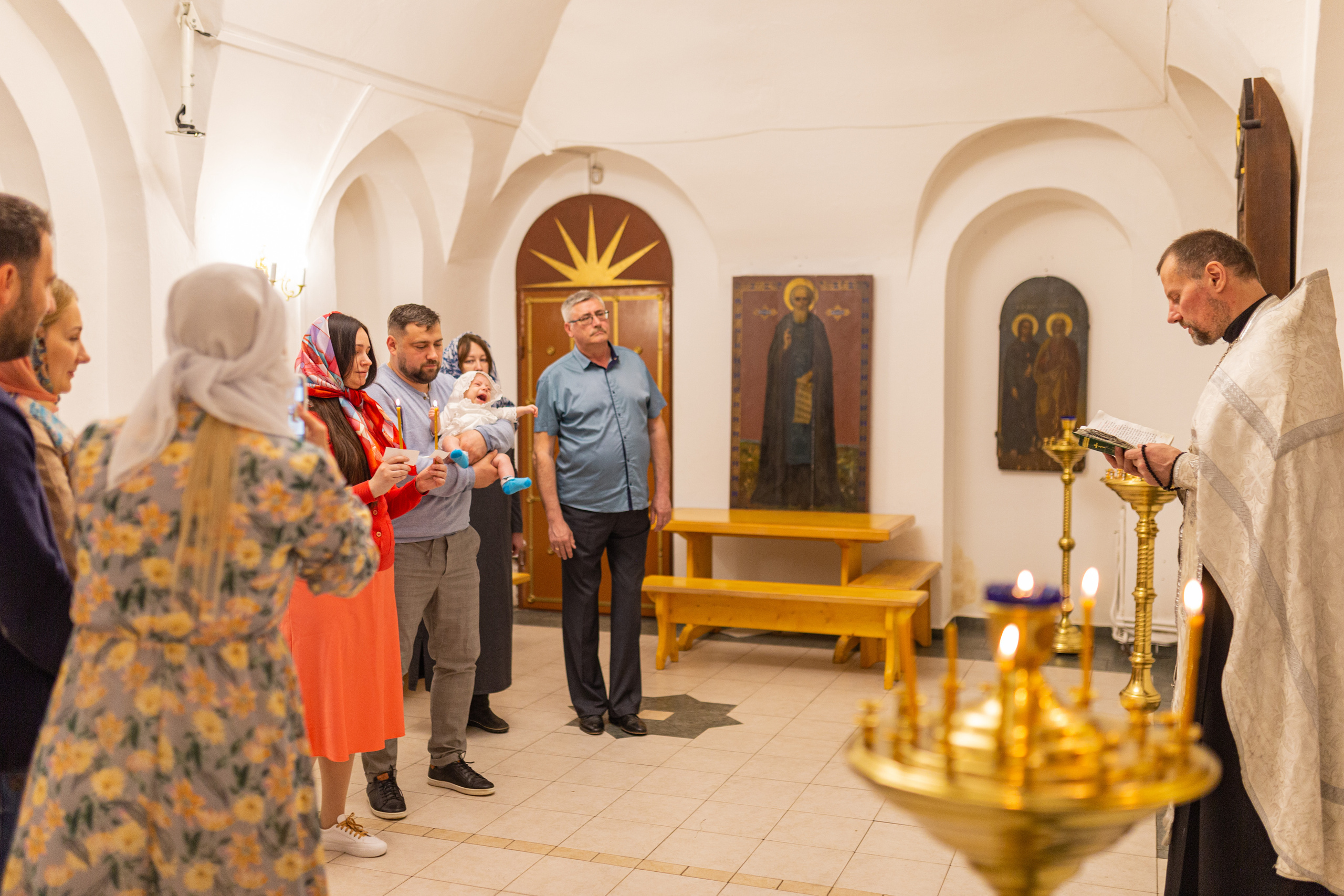 Таинство крещения Кирилла. Свадебный и семейный фотограф в Калуге Александра Борис