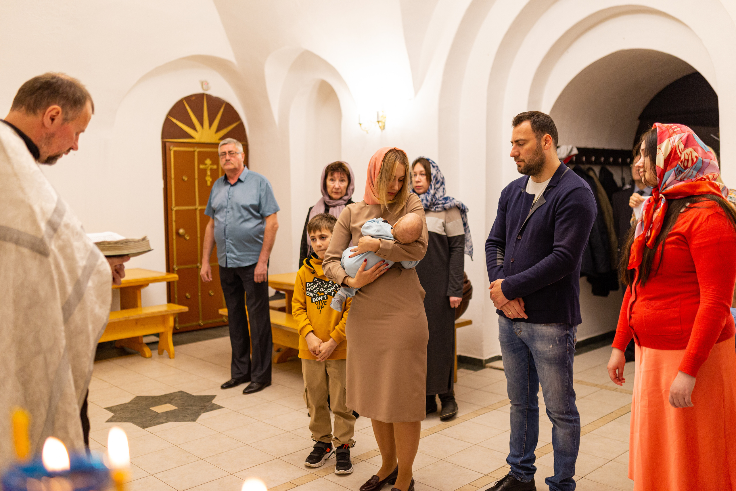 Таинство крещения Кирилла. Свадебный и семейный фотограф в Калуге Александра Борис