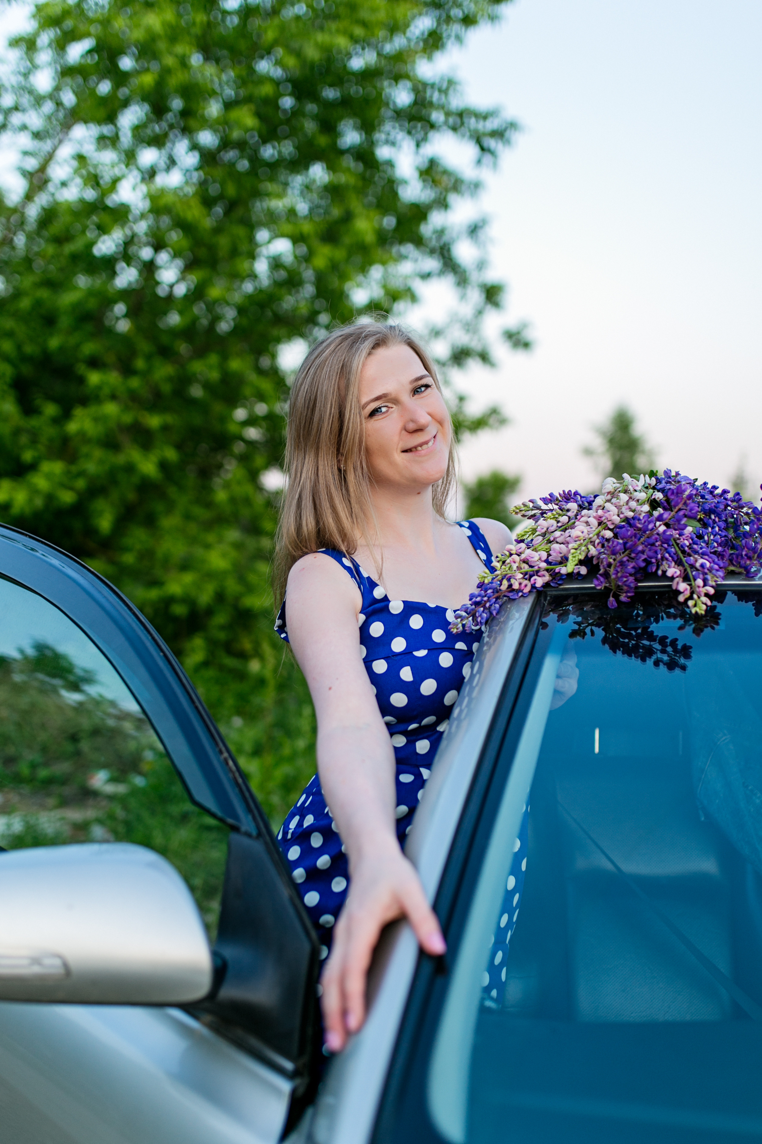 Инна в люпинах, Щелково. Свадебный и семейный фотограф в Калуге Александра Борис